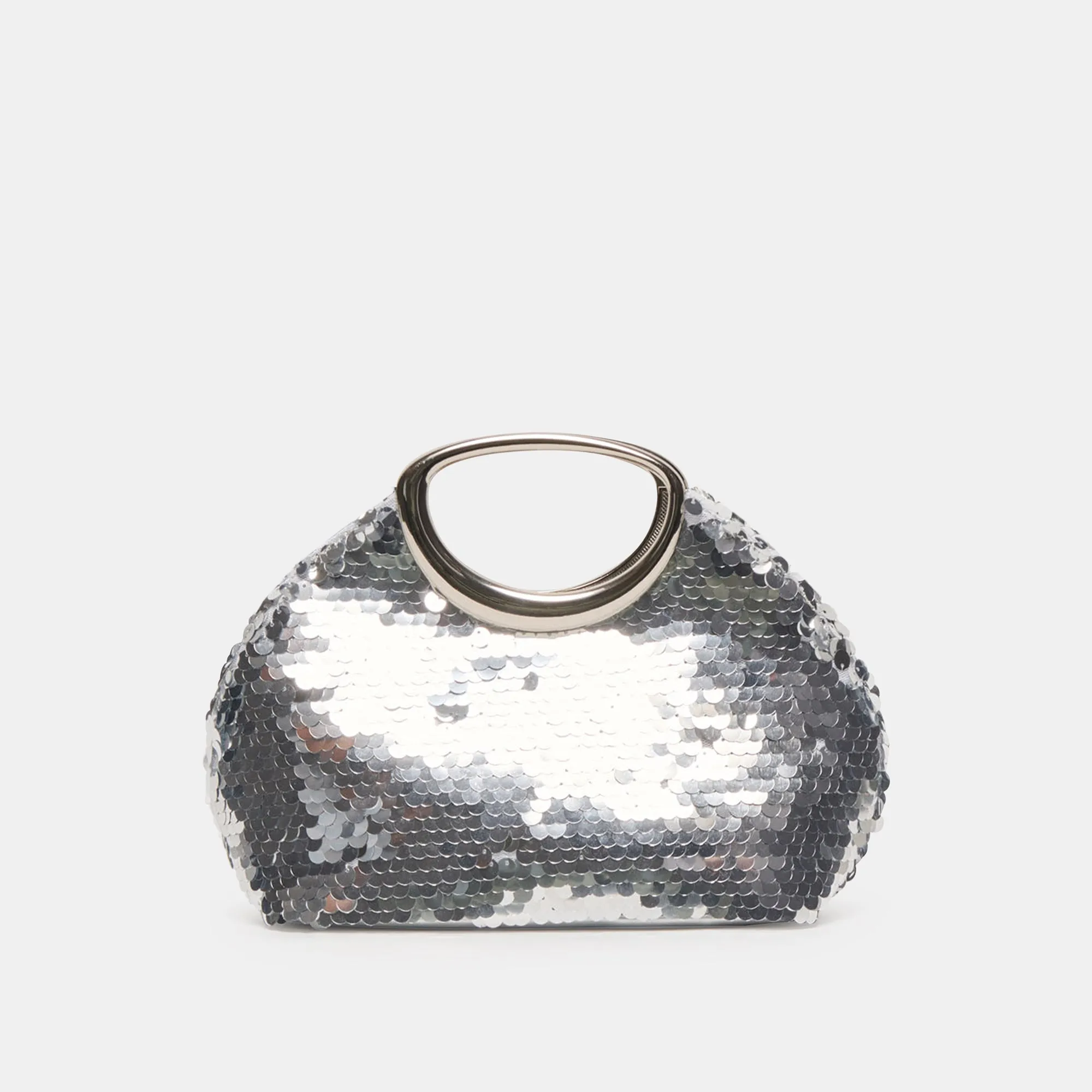 ALINA HANDBAG SILVER SEQUIN sold by Dolce Vita