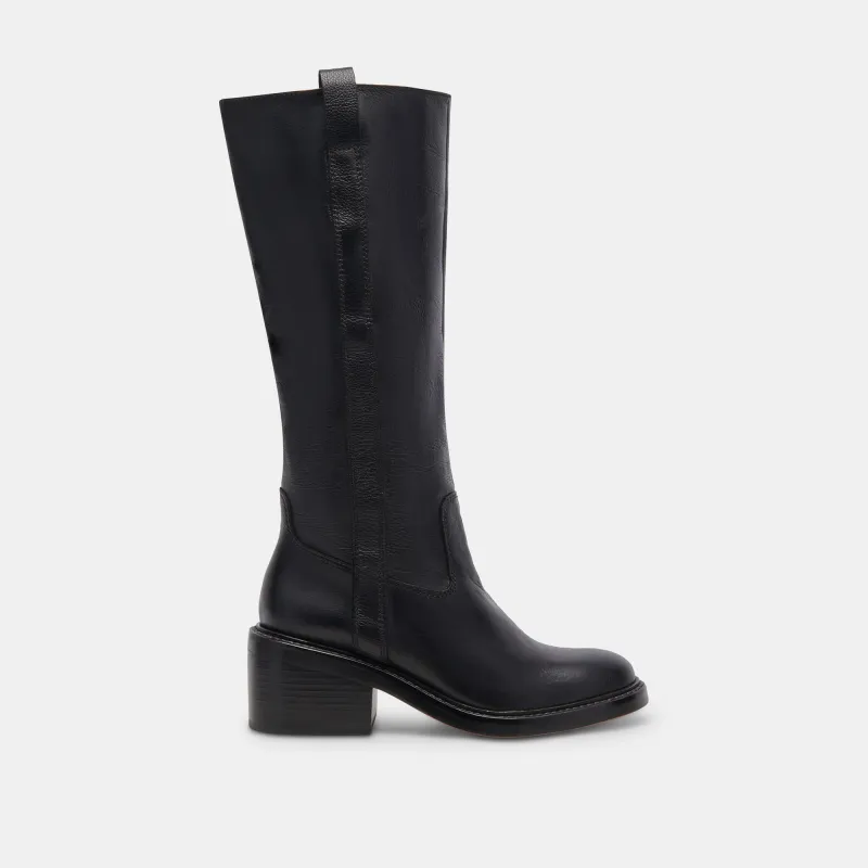 ILLORA BOOTS BLACK LEATHER - re:vita made by Dolce Vita