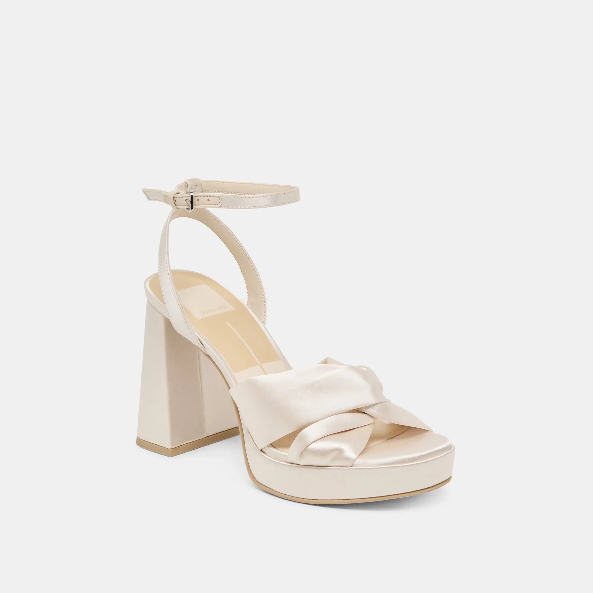 PARLO HEELS IVORY SATIN - re:vita sold by Dolce Vita product image thumbnail 3