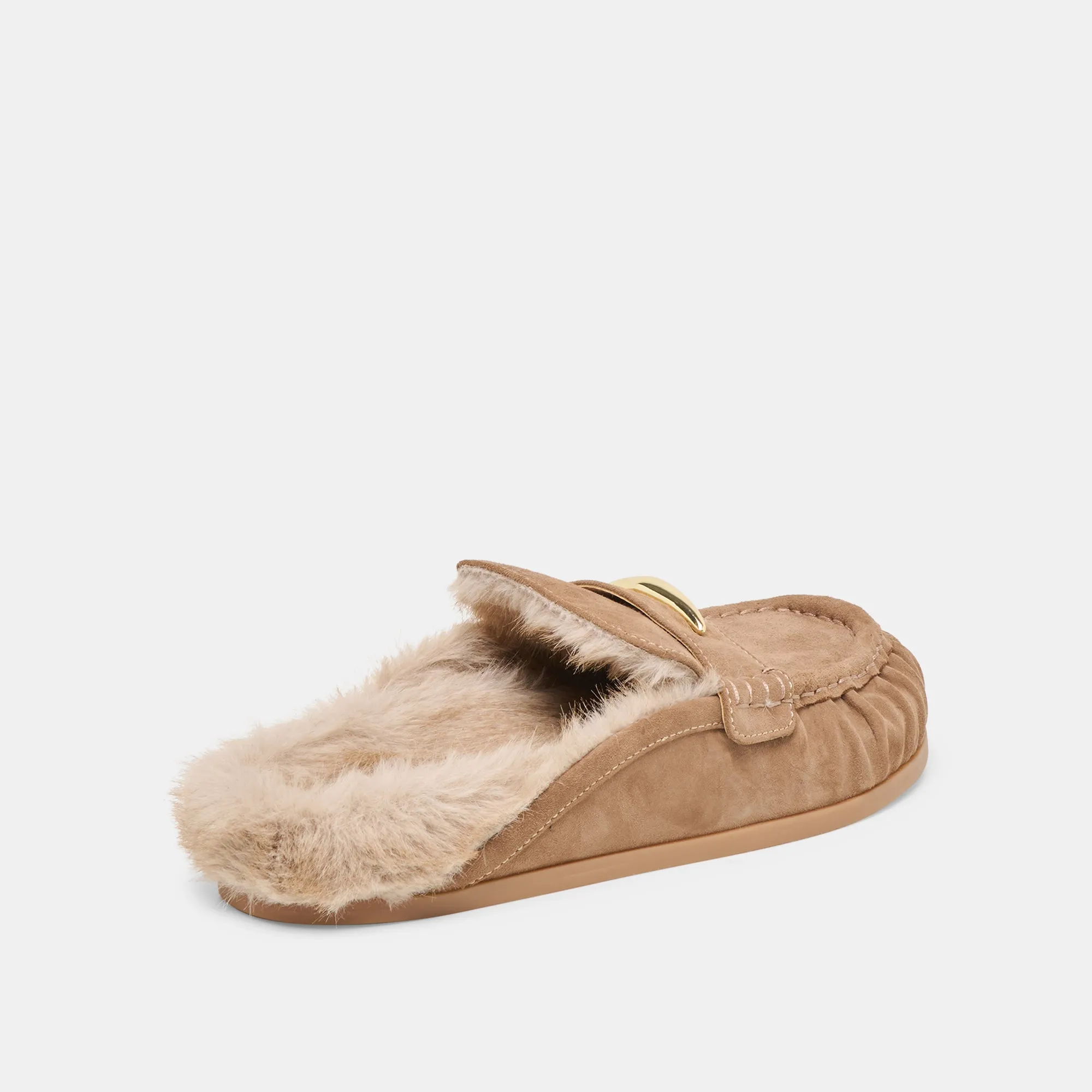 JODERO PLUSH FLATS MUSHROOM SUEDE sold by Dolce Vita product image thumbnail 3
