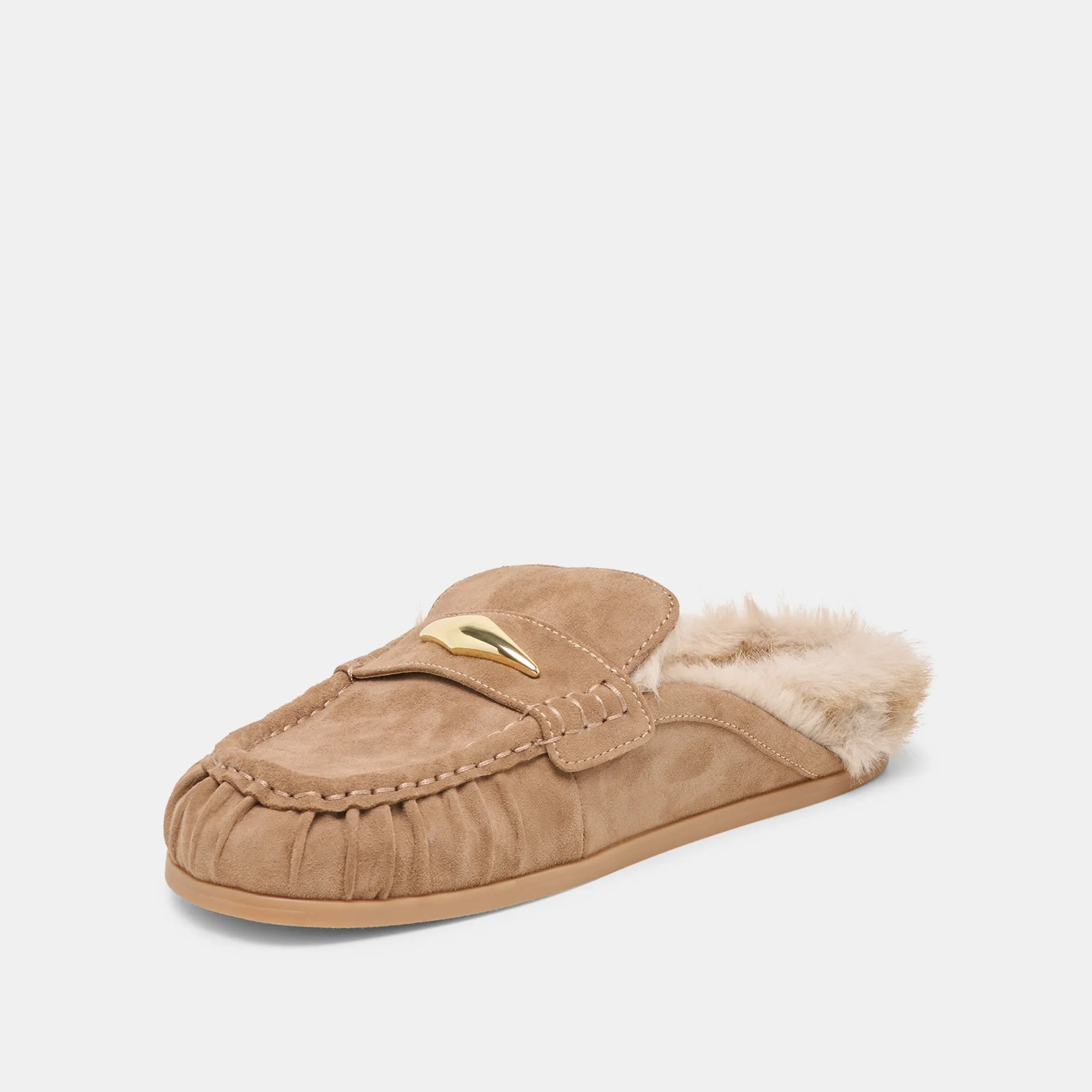 JODERO PLUSH FLATS MUSHROOM SUEDE sold by Dolce Vita product image thumbnail 4