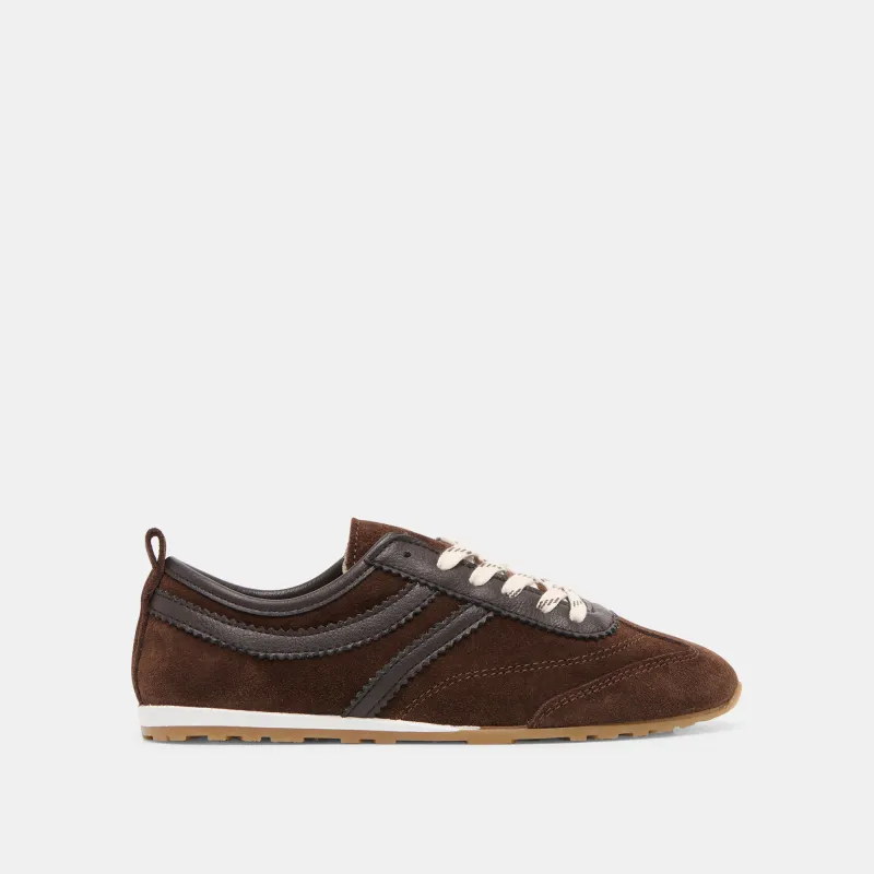 VIPER SNEAKERS DK BROWN SUEDE sold by Dolce Vita