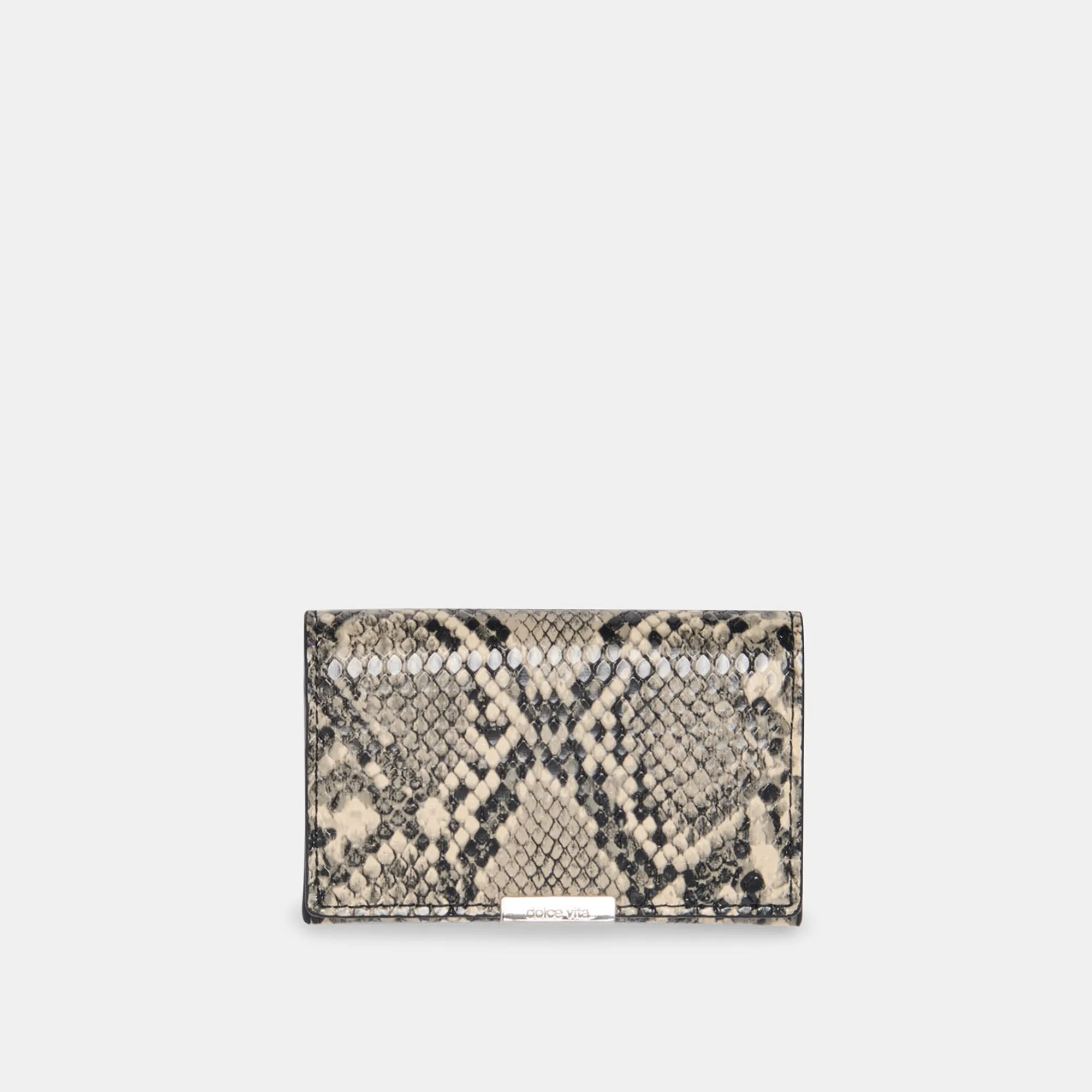 MINI-ME WALLET BLACK WHITE SNAKE STELLA sold by Dolce Vita