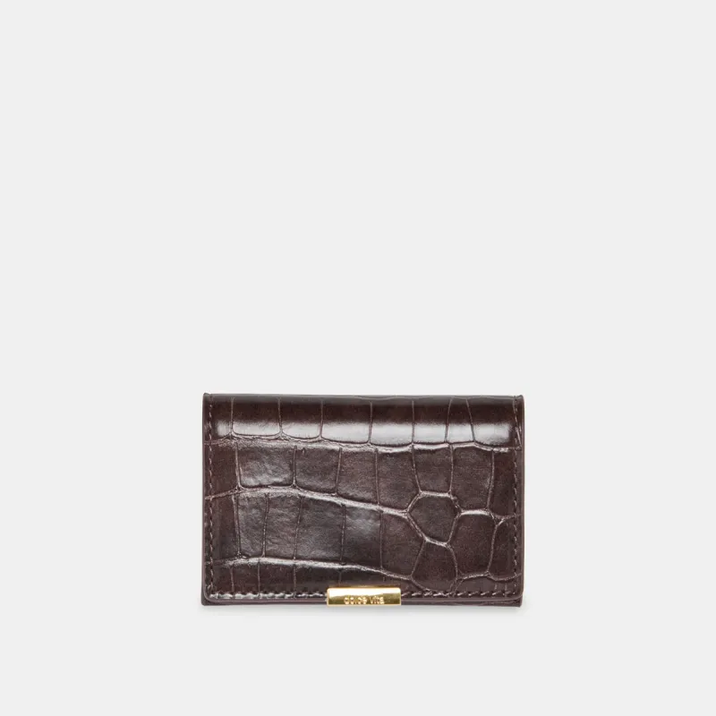 MINI-ME WALLET BROWN CROCO STELLA sold by Dolce Vita