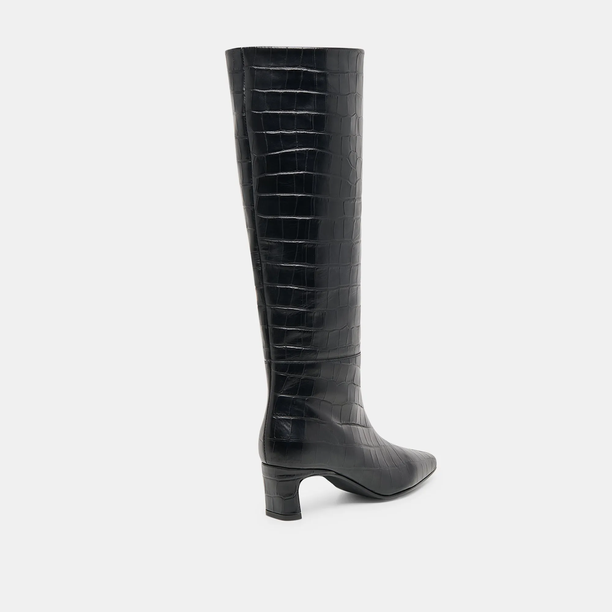 TRIXI BOOTS NOIR CROCO EMBOSSED LEATHER sold by Dolce Vita product image thumbnail 3