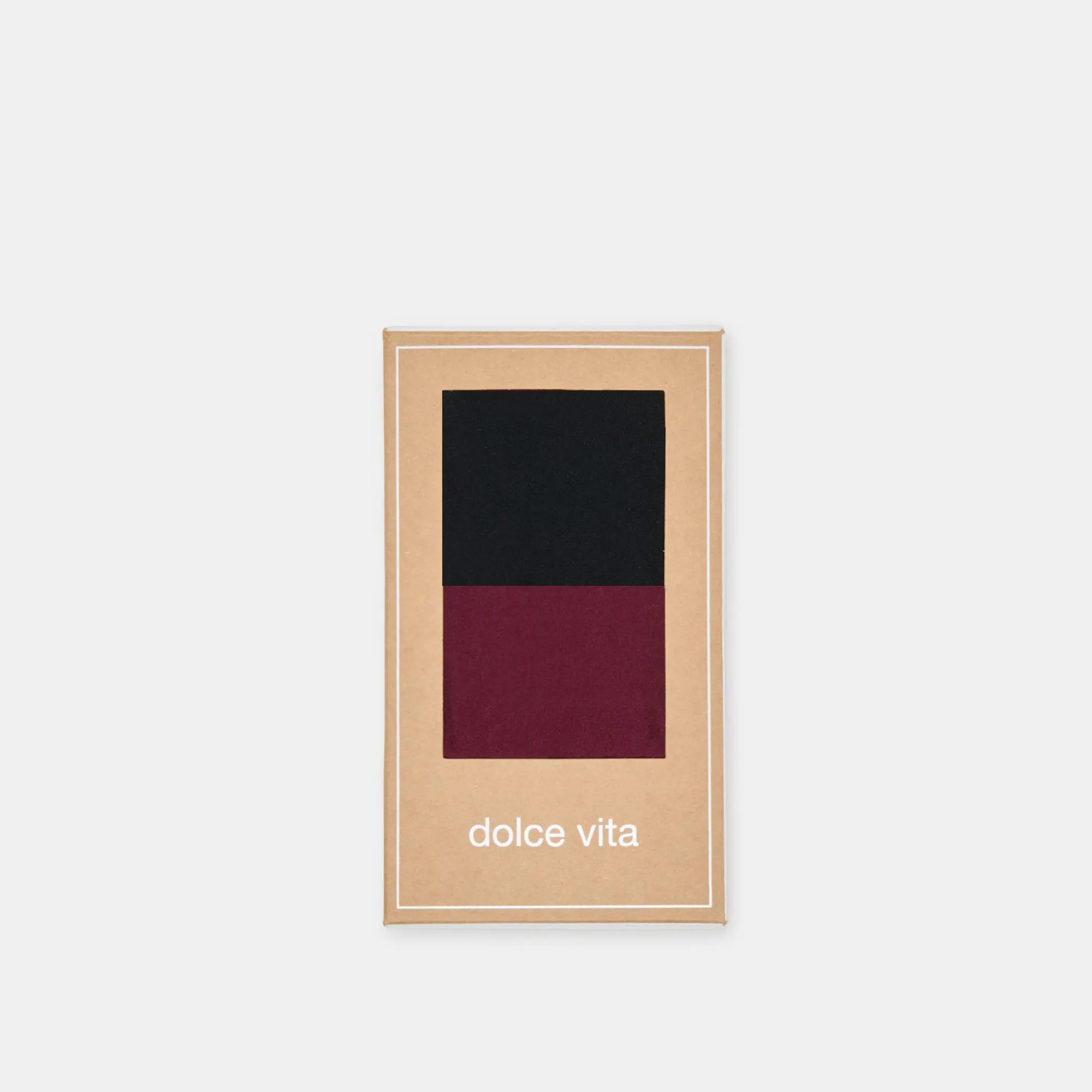 2 PACK SOLID TIGHTS CHERRY BLACK sold by Dolce Vita