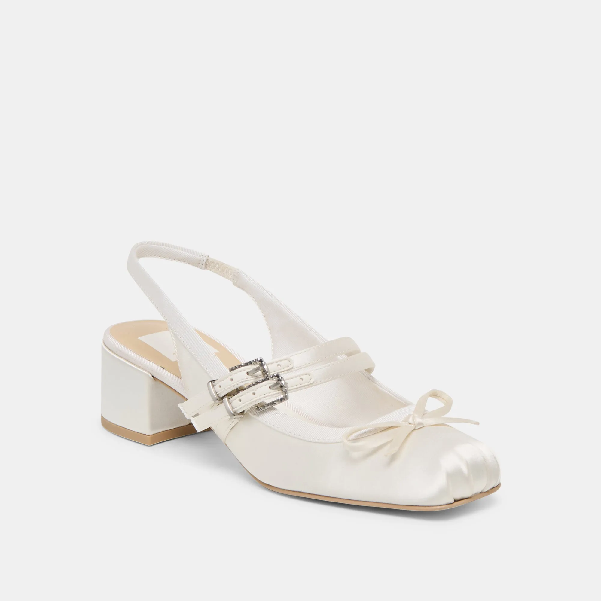 LORIS HEELS TRUE WHITE SATIN sold by Dolce Vita product image thumbnail 2