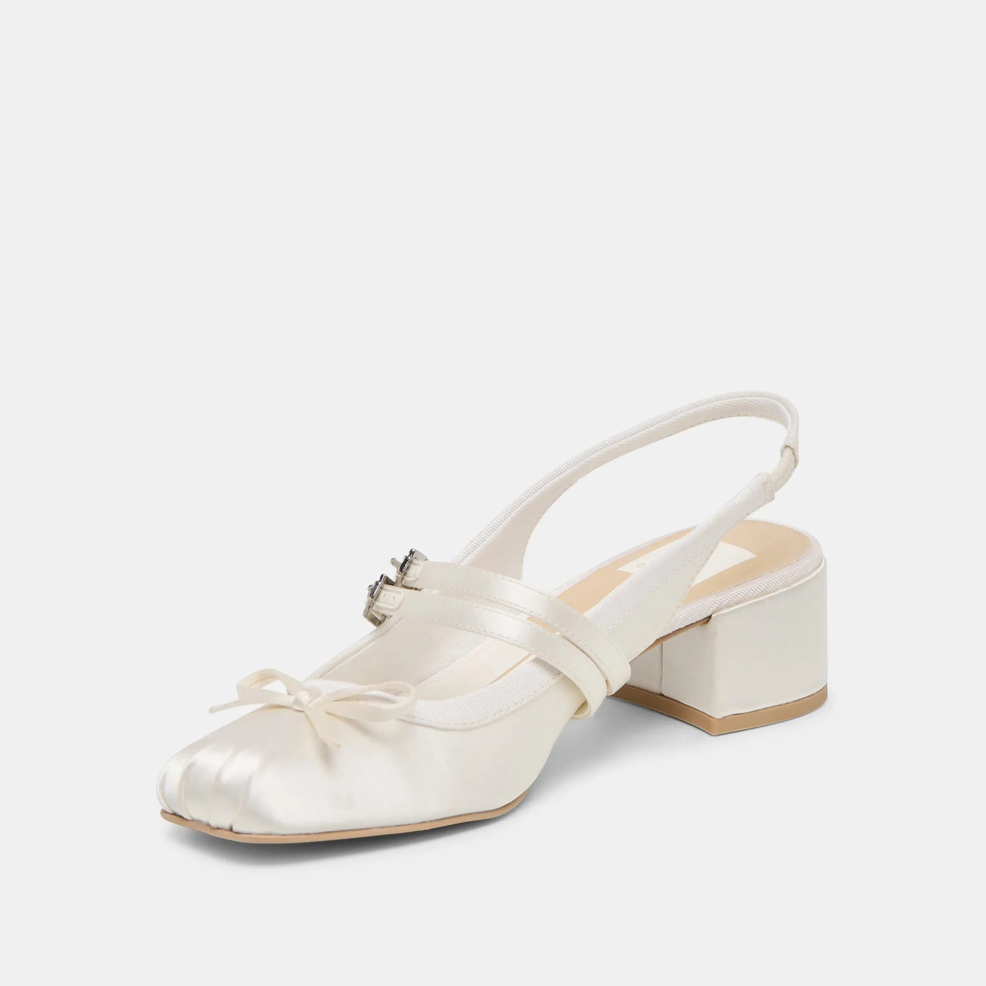 LORIS HEELS TRUE WHITE SATIN sold by Dolce Vita product image thumbnail 4