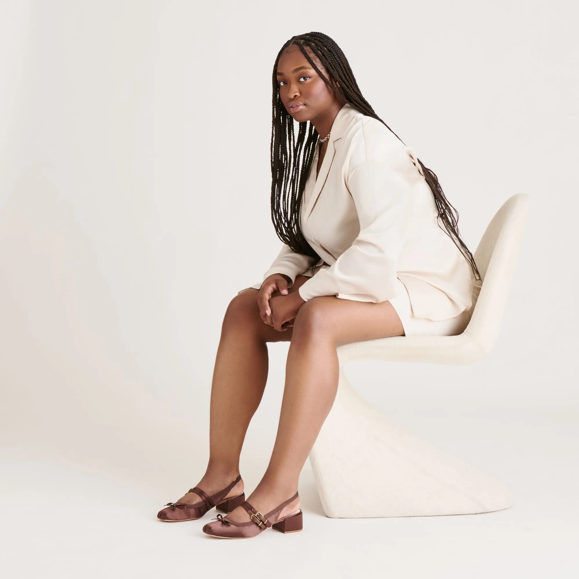 LORIS HEELS MAHOGANY SATIN sold by Dolce Vita product image thumbnail 4