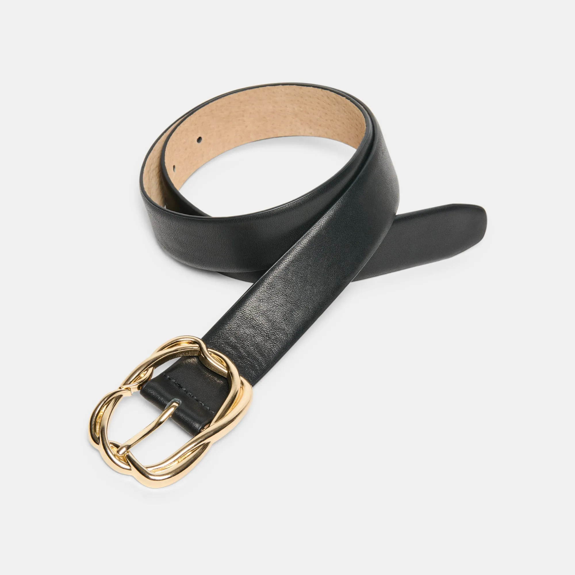 BRAIDED BUCKLE BELT BLACK GOLD sold by Dolce Vita product image thumbnail 5