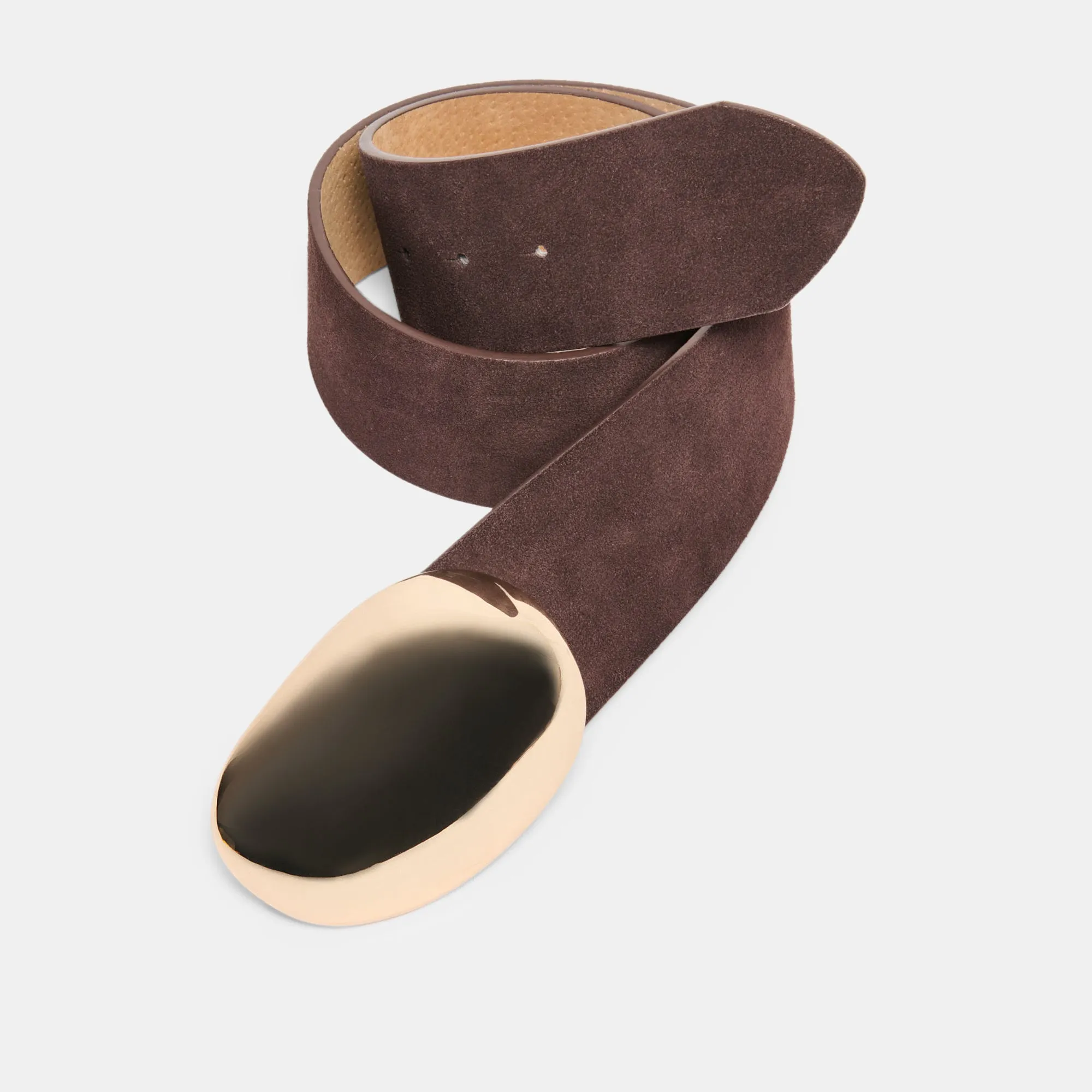 BUBBLE BUCKLE BELT MAHOGANY GOLD sold by Dolce Vita product image thumbnail 5