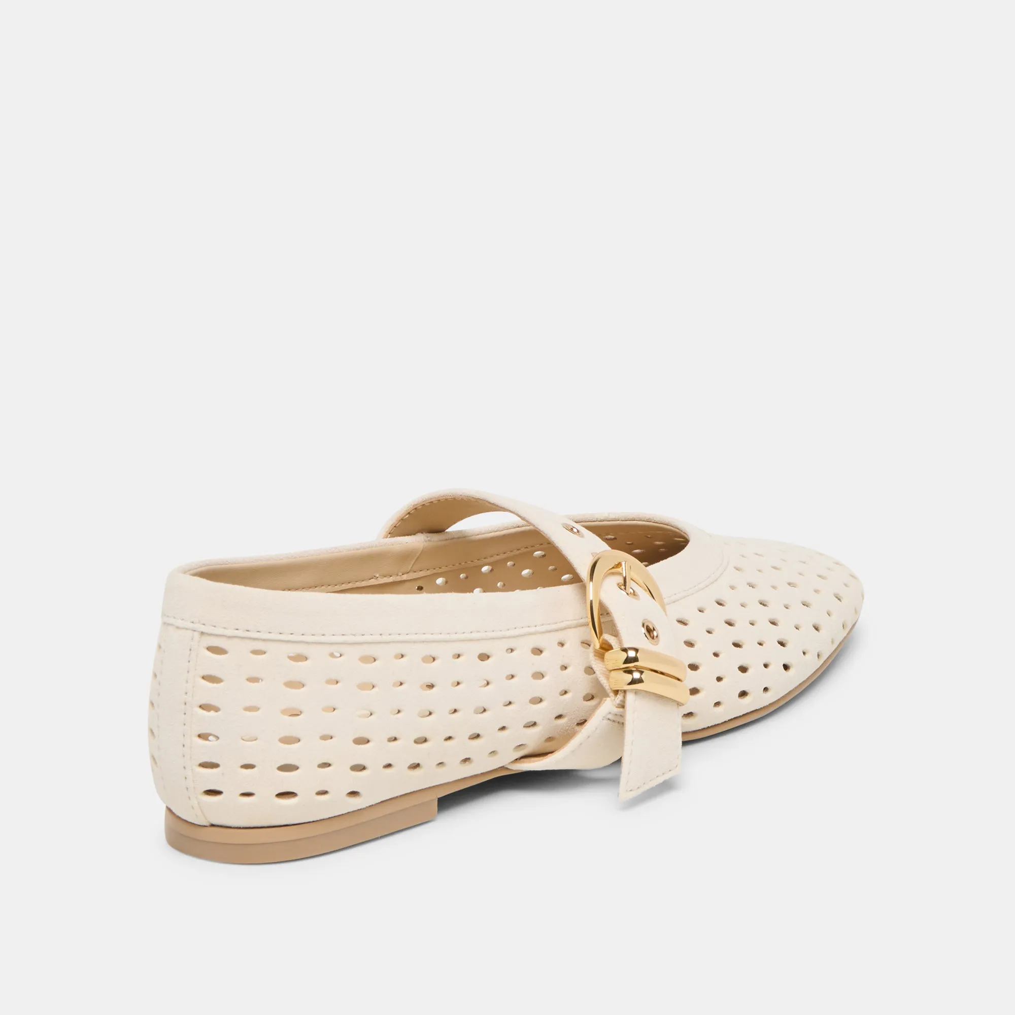 MIKEL BALLET FLATS CREME PERFORATED SUEDE sold by Dolce Vita product image thumbnail 3
