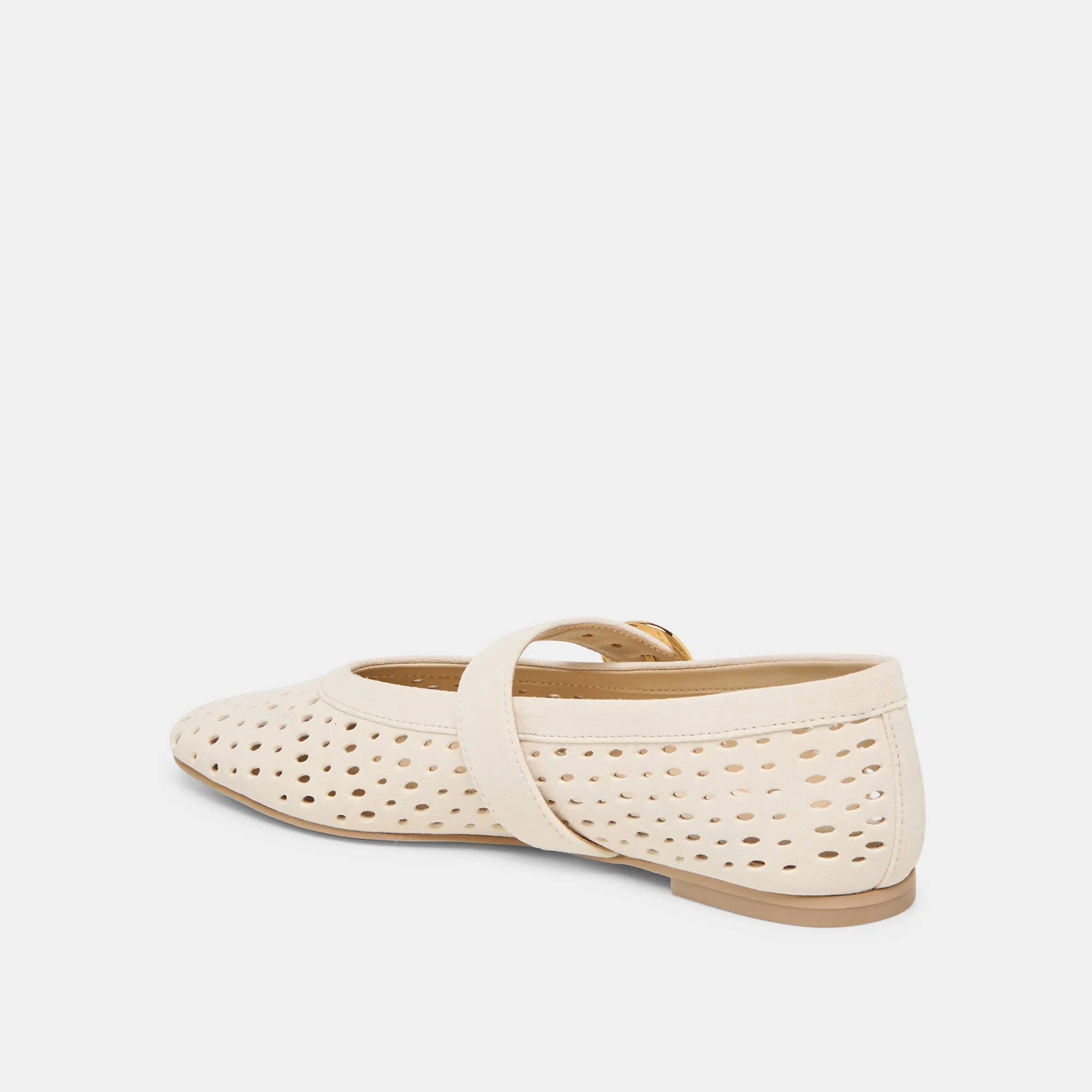 MIKEL BALLET FLATS CREME PERFORATED SUEDE sold by Dolce Vita product image thumbnail 5
