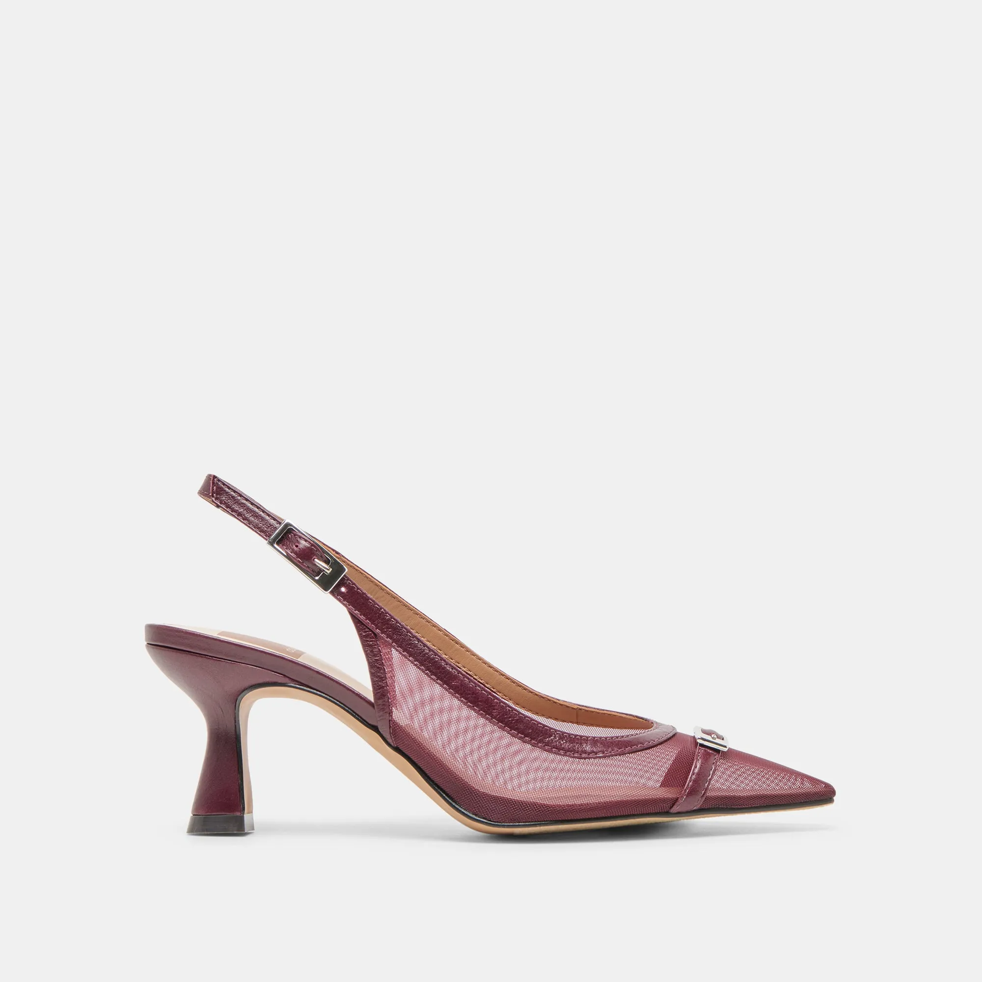 LORINE HEELS BURGUNDY MESH sold by Dolce Vita