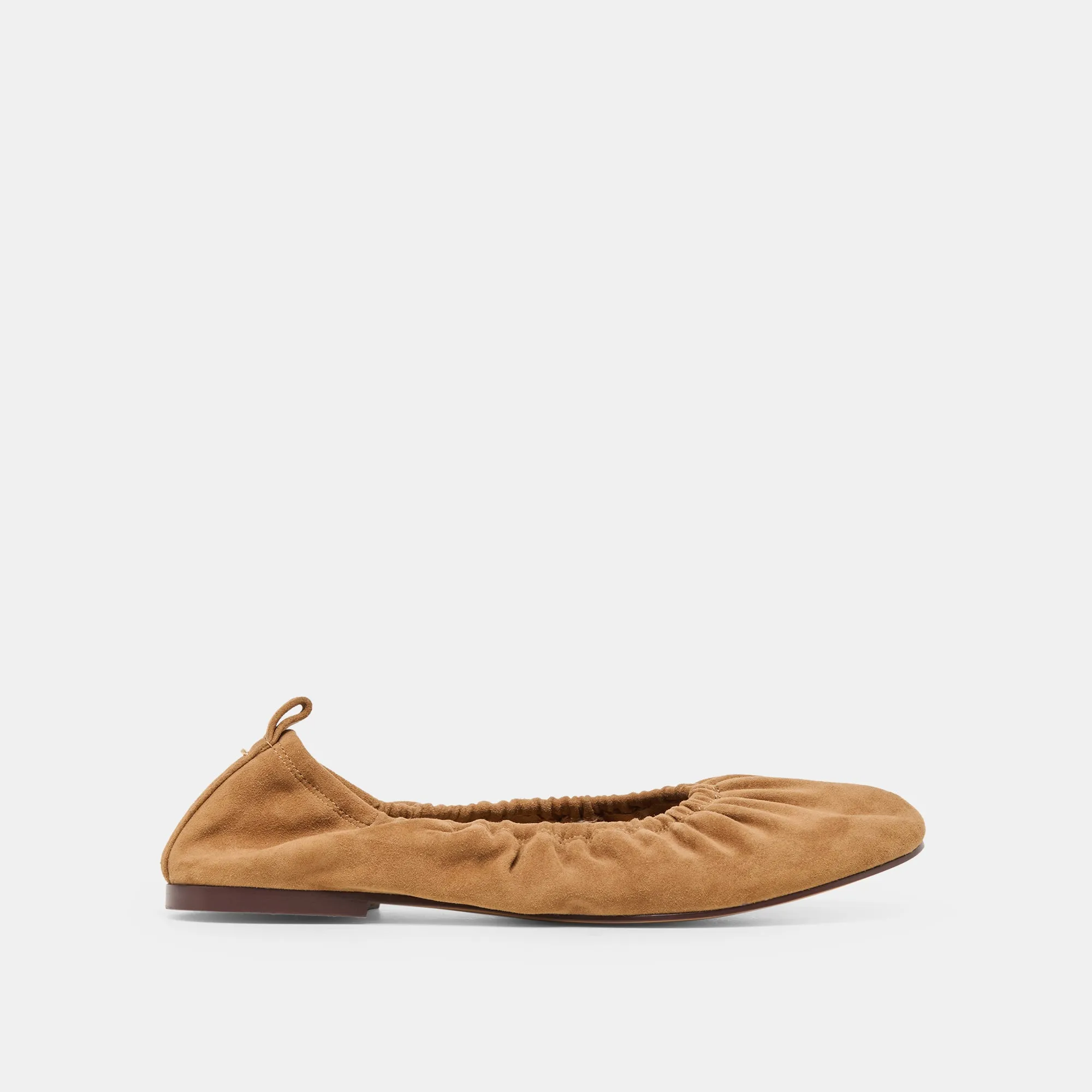 CONRAD BALLET FLATS LT BROWN SUEDE sold by Dolce Vita