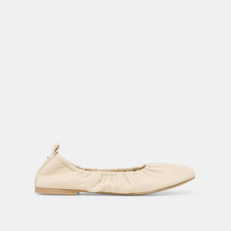 CONRAD BALLET FLATS BONE LEATHER sold by Dolce Vita