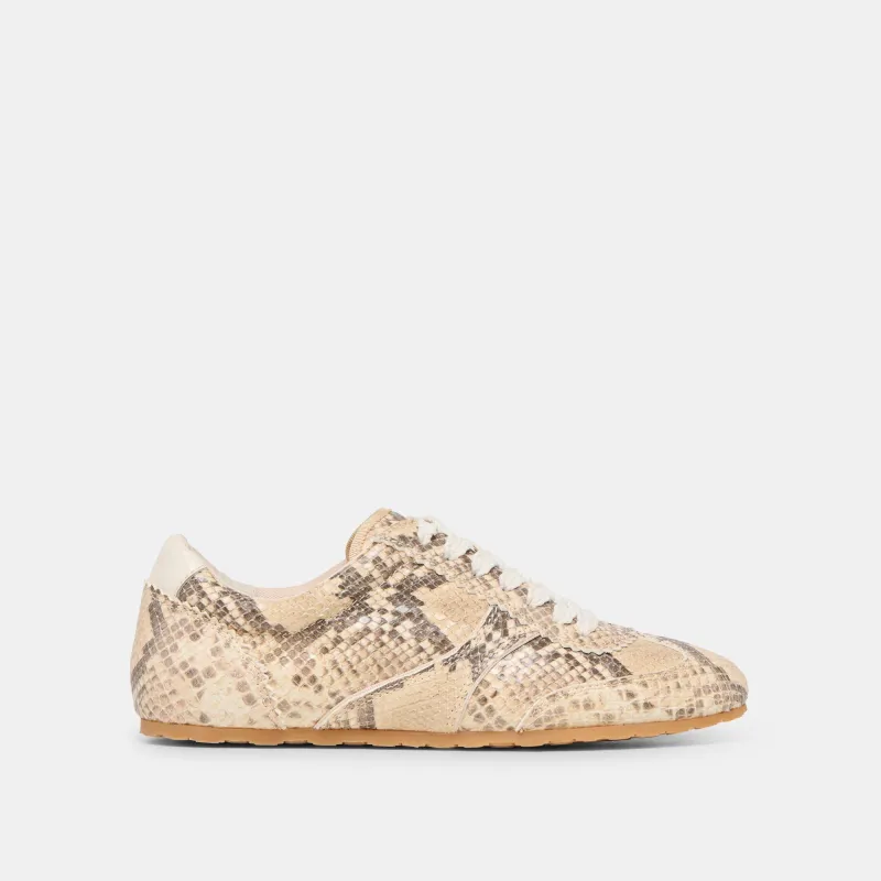 DORIE SNEAKERS NATURAL SNAKE EMBOSSED LEATHER sold by Dolce Vita