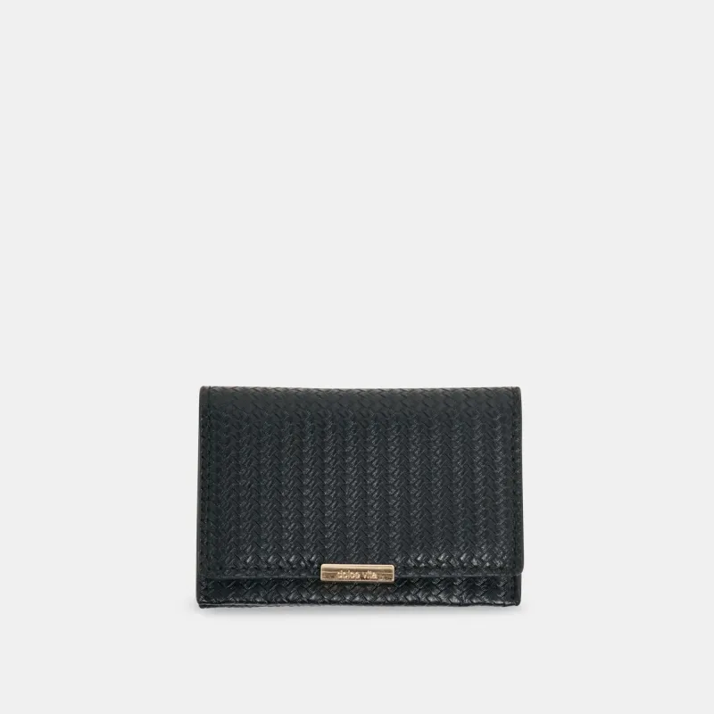 MINI-ME WALLET BLACK WOVEN STELLA sold by Dolce Vita