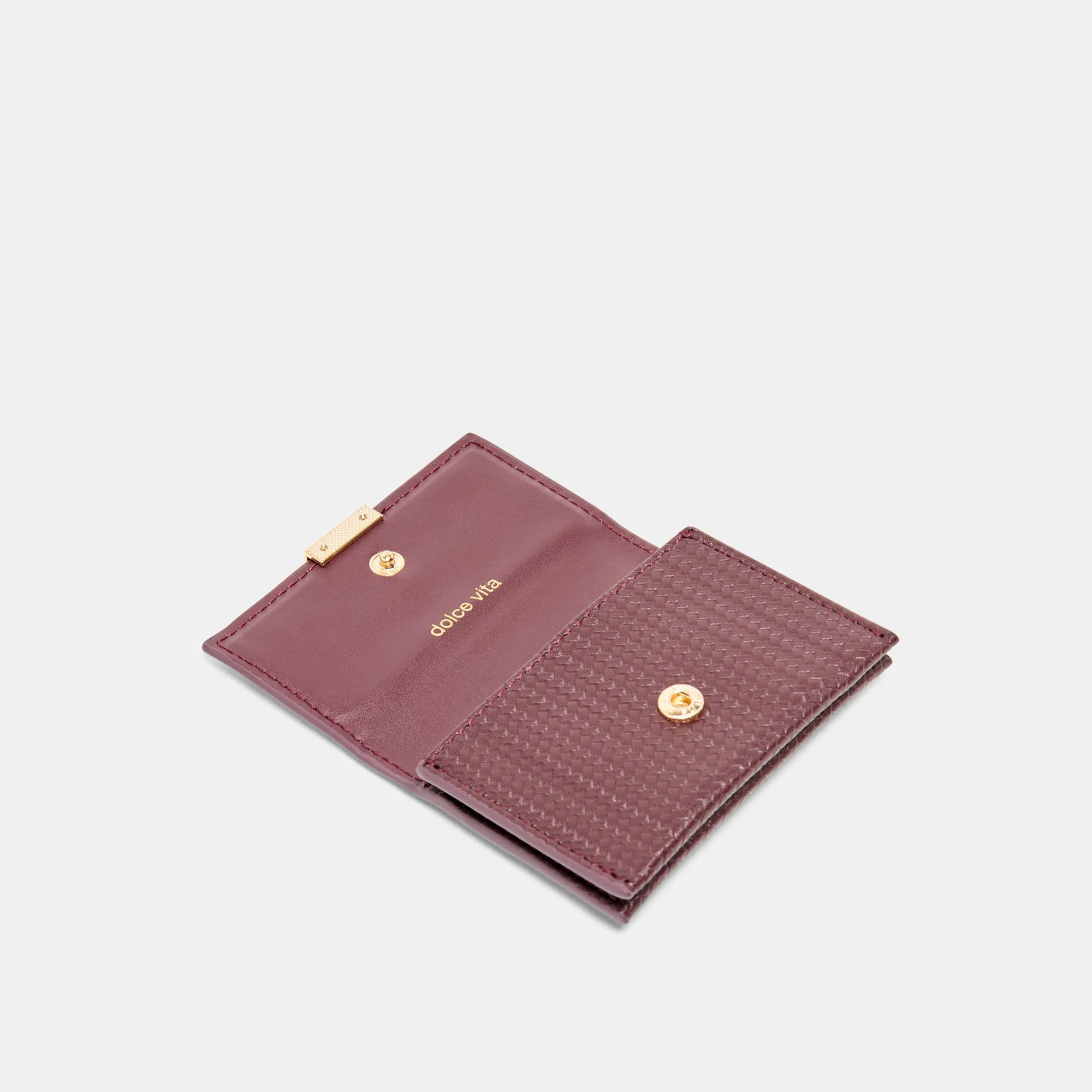 MINI-ME WALLET BURGUNDY WOVEN STELLA sold by Dolce Vita product image thumbnail 2