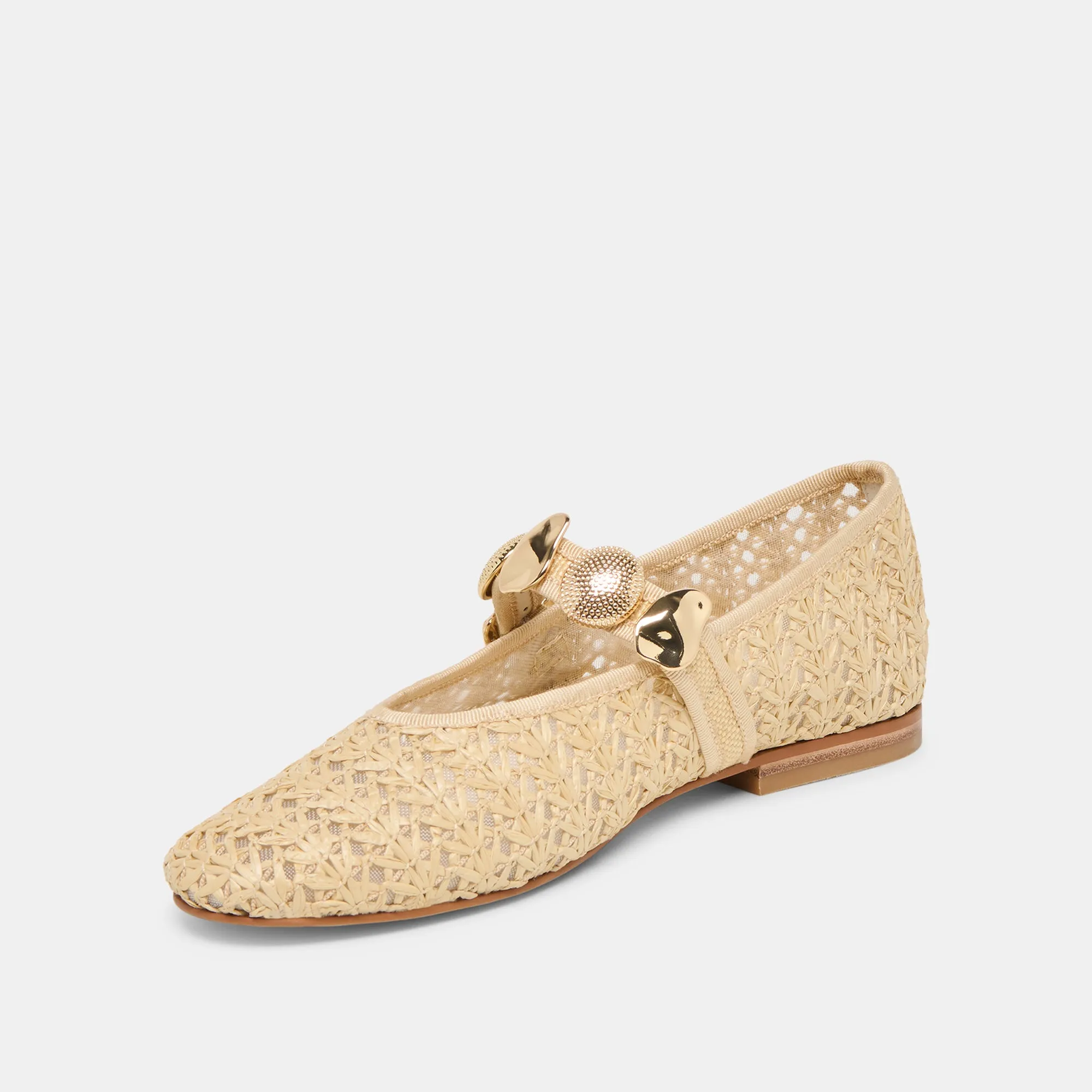 RELAN BALLET FLATS NATURAL CROSS HATCH RAFFIA sold by Dolce Vita product image thumbnail 4