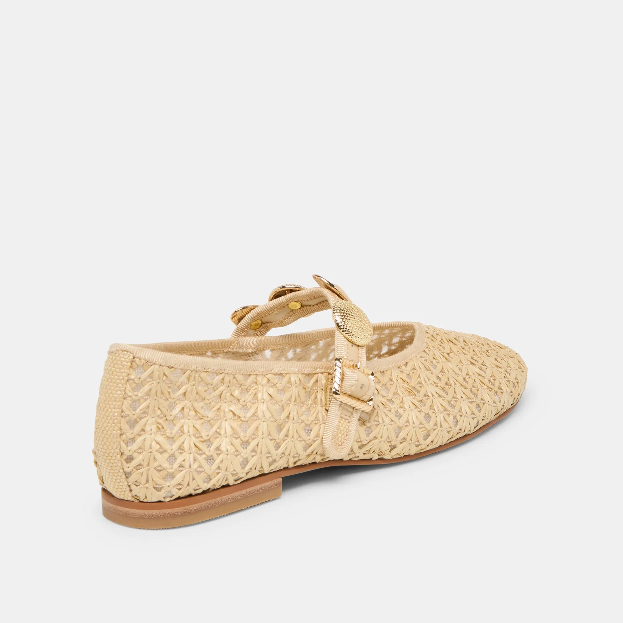 RELAN BALLET FLATS NATURAL CROSS HATCH RAFFIA sold by Dolce Vita product image thumbnail 3