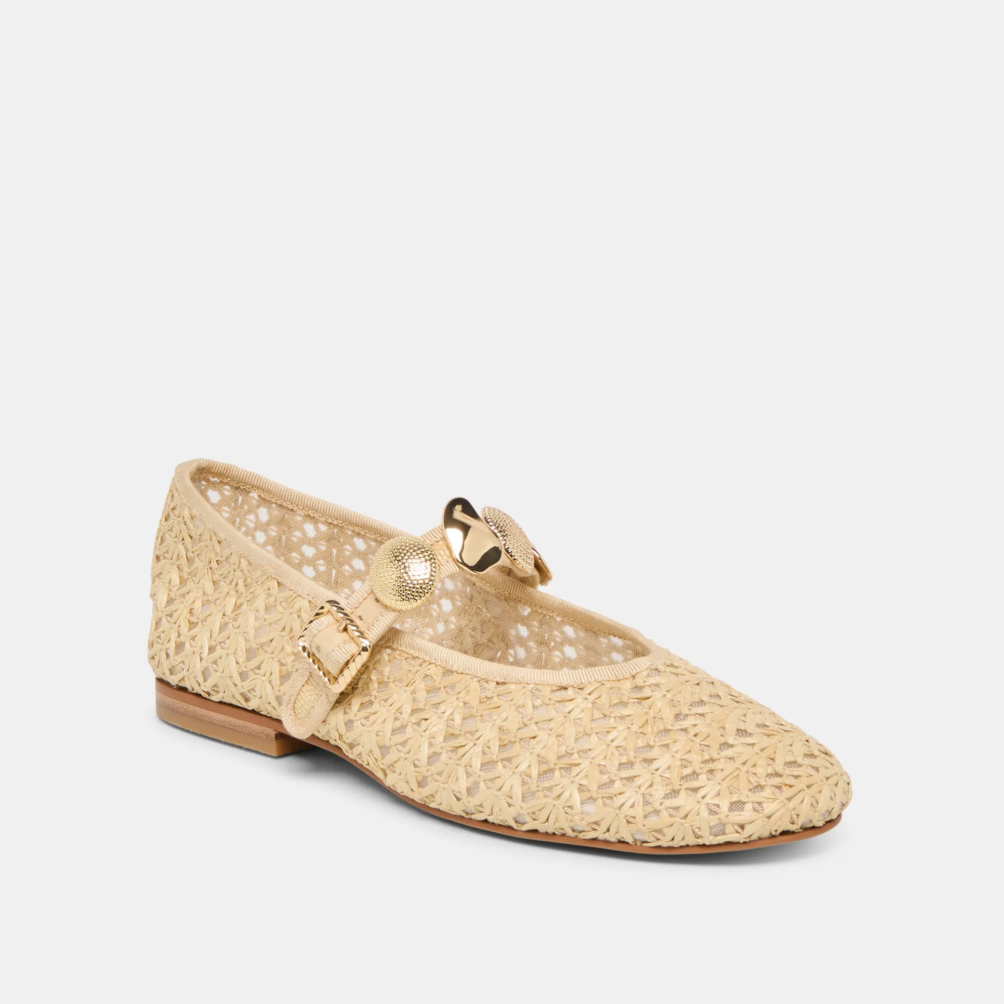 RELAN BALLET FLATS NATURAL CROSS HATCH RAFFIA sold by Dolce Vita product image thumbnail 2