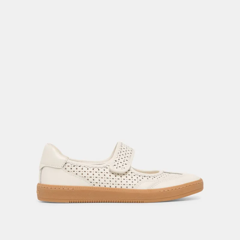 NANET SNEAKERS WHITE PERFORATED LEATHER made by Dolce Vita
