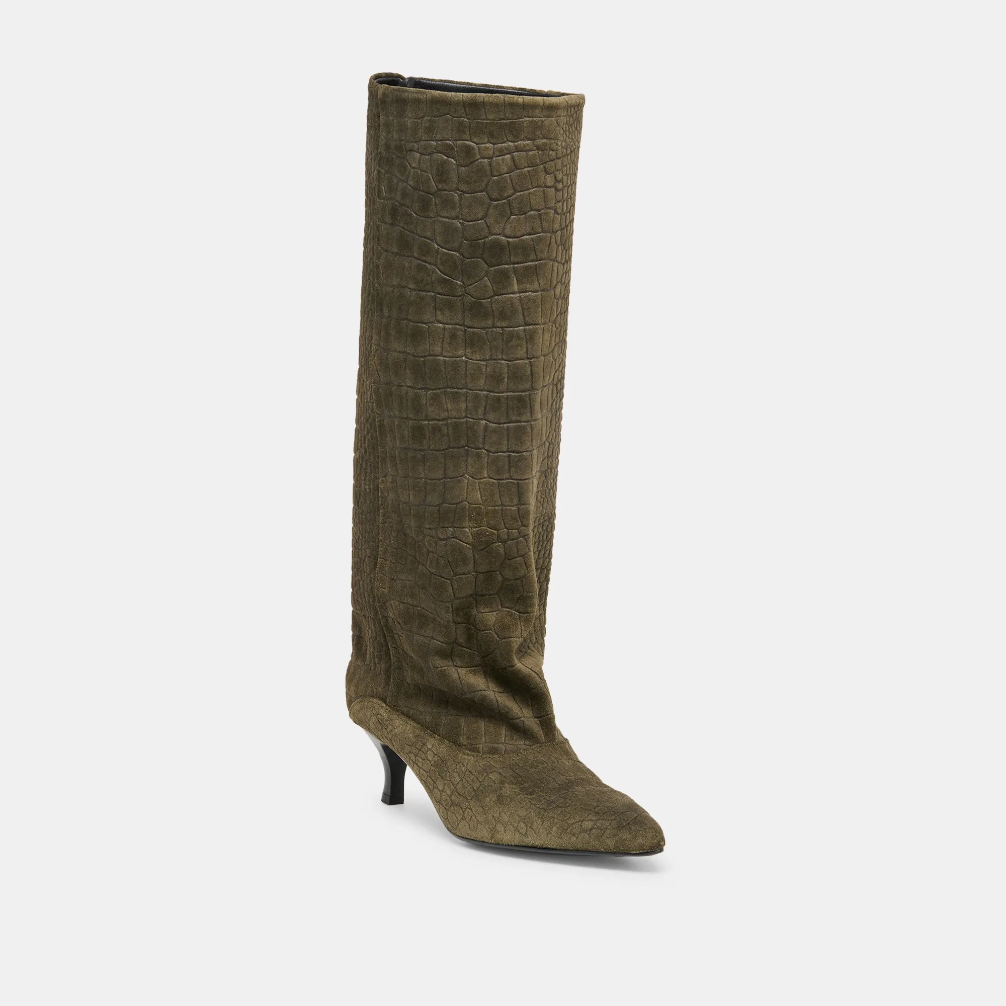 ROXLA BOOTS OLIVE CROCO EMBOSSED LEATHER sold by Dolce Vita product image thumbnail 2