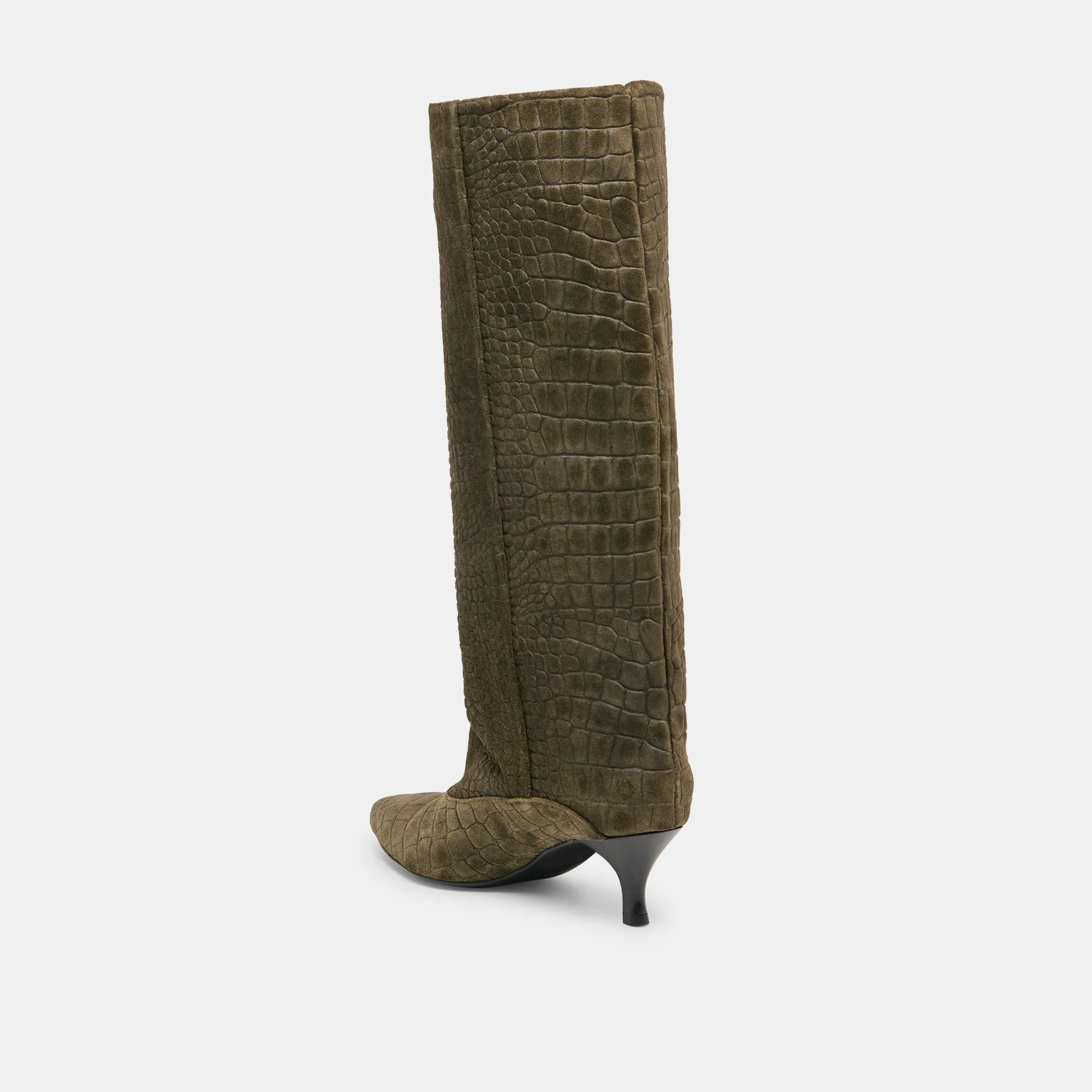 ROXLA BOOTS OLIVE CROCO EMBOSSED LEATHER sold by Dolce Vita product image thumbnail 5