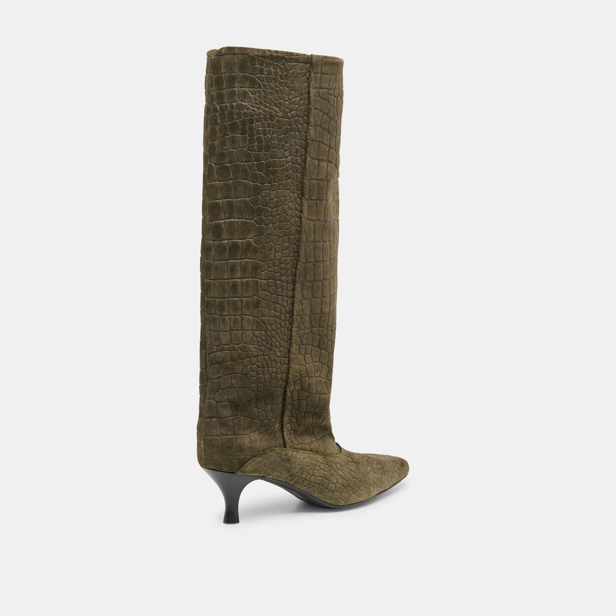ROXLA BOOTS OLIVE CROCO EMBOSSED LEATHER sold by Dolce Vita product image thumbnail 3