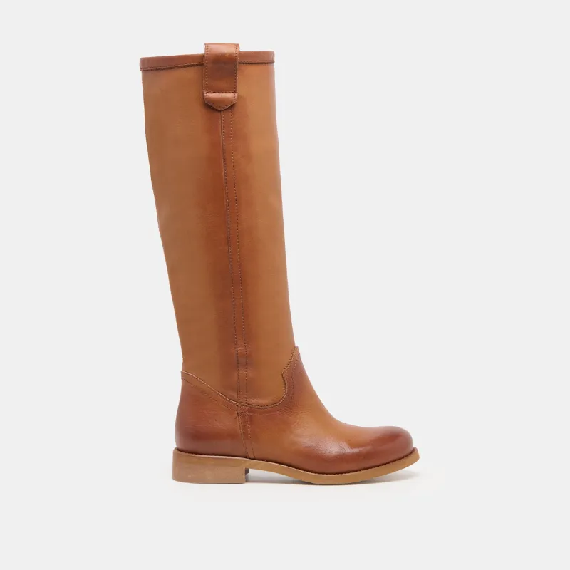 RAMZY BOOTS COGNAC LEATHER sold by Dolce Vita