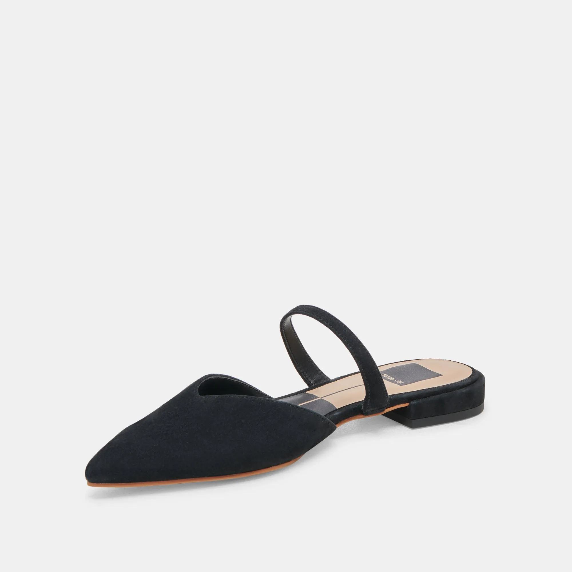 KANIKA WIDE FLATS ONYX SUEDE - re:vita sold by Dolce Vita product image thumbnail 4