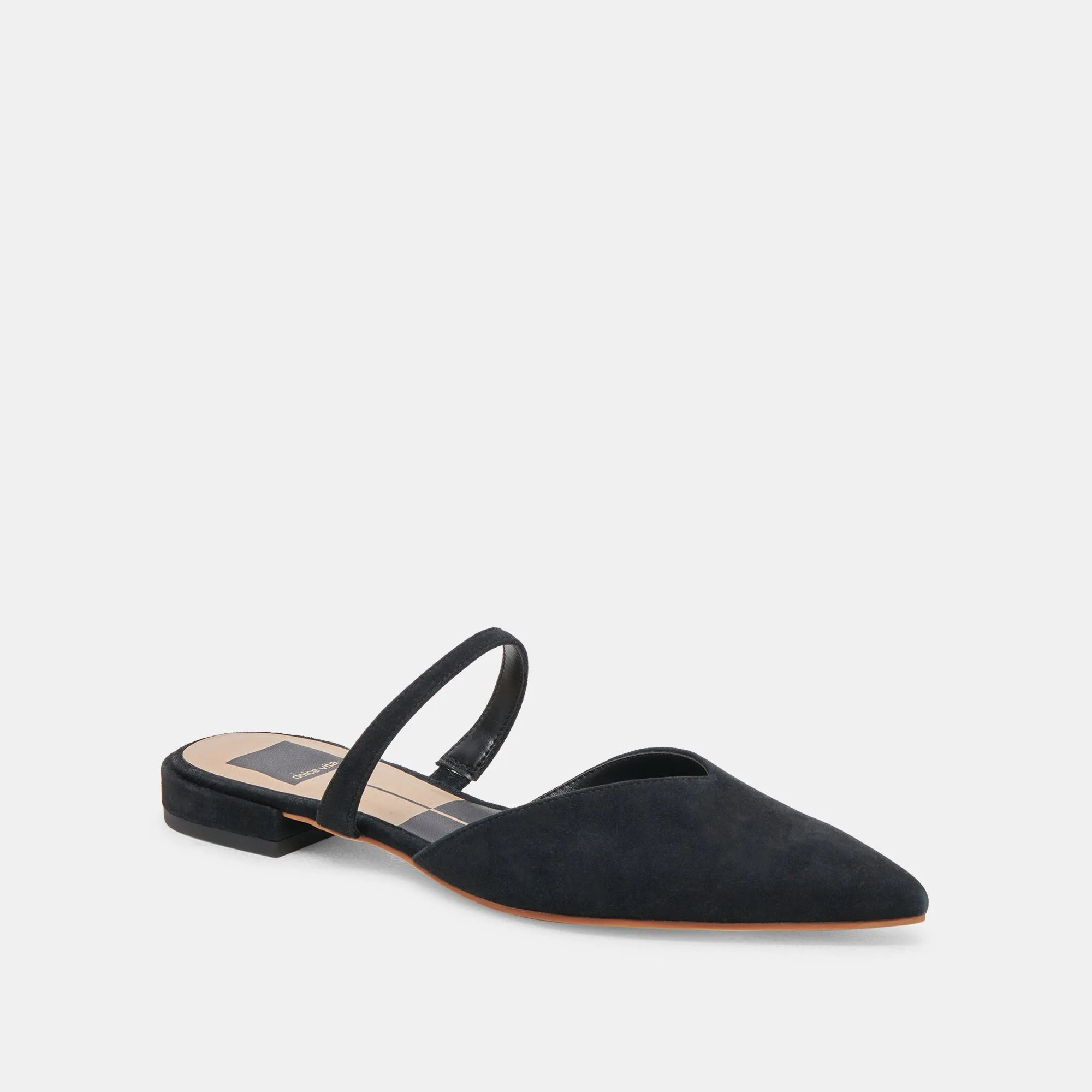 KANIKA WIDE FLATS ONYX SUEDE - re:vita sold by Dolce Vita product image thumbnail 2