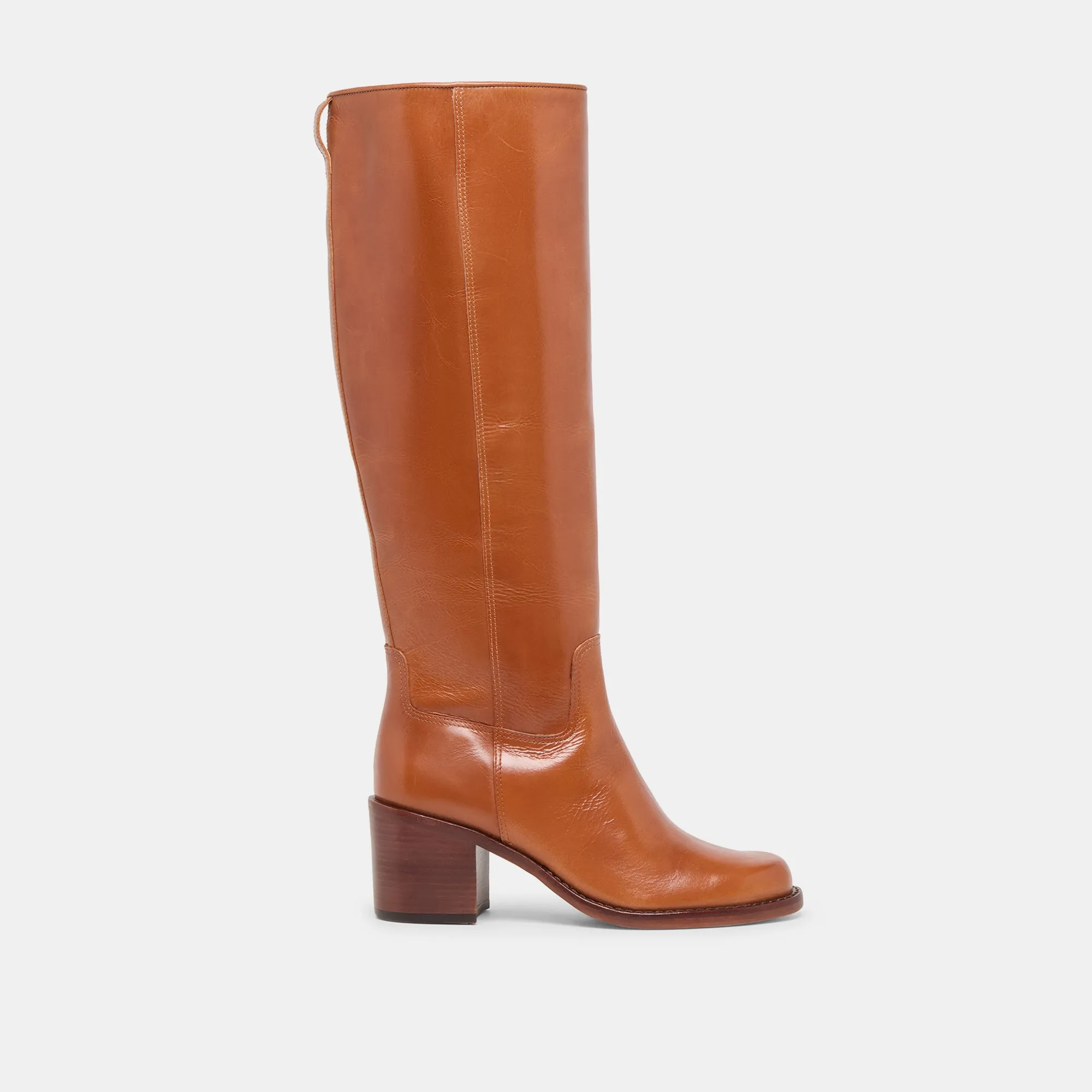 LUCYLE WIDE CALF BOOTS TAN LEATHER sold by Dolce Vita