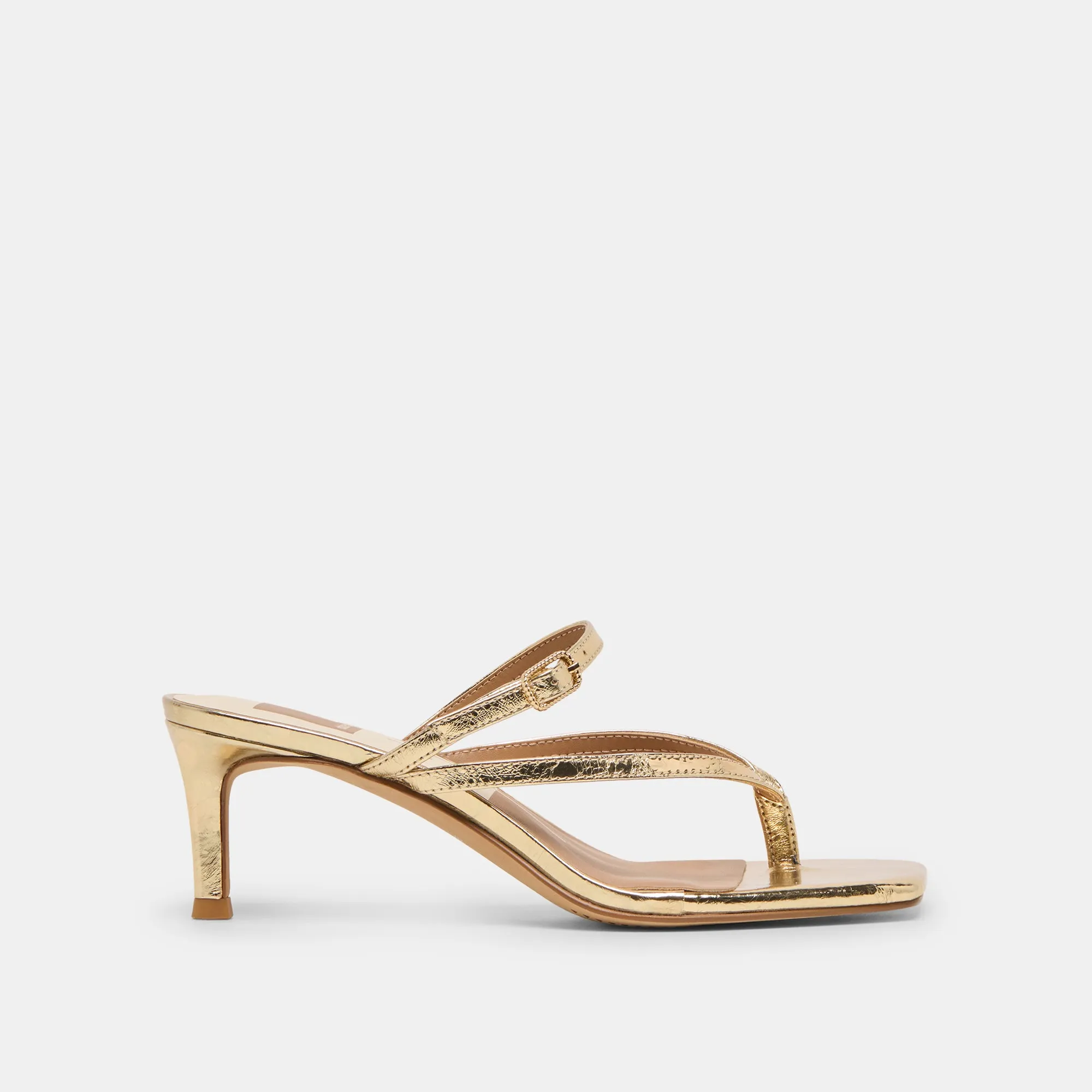 BIAGA HEELS GOLD DISTRESSED LEATHER sold by Dolce Vita