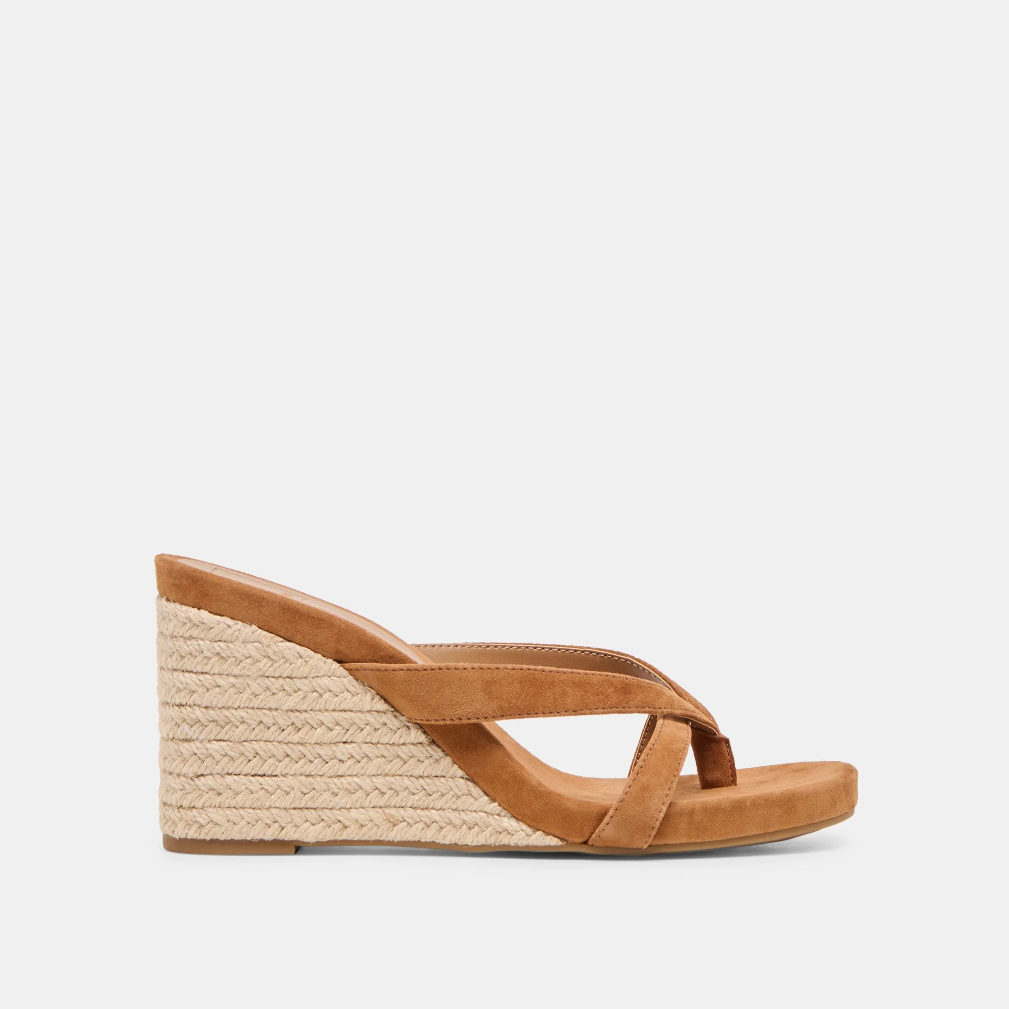 HELAN ESPADRILLE WEDGES BROWN SUEDE sold by Dolce Vita