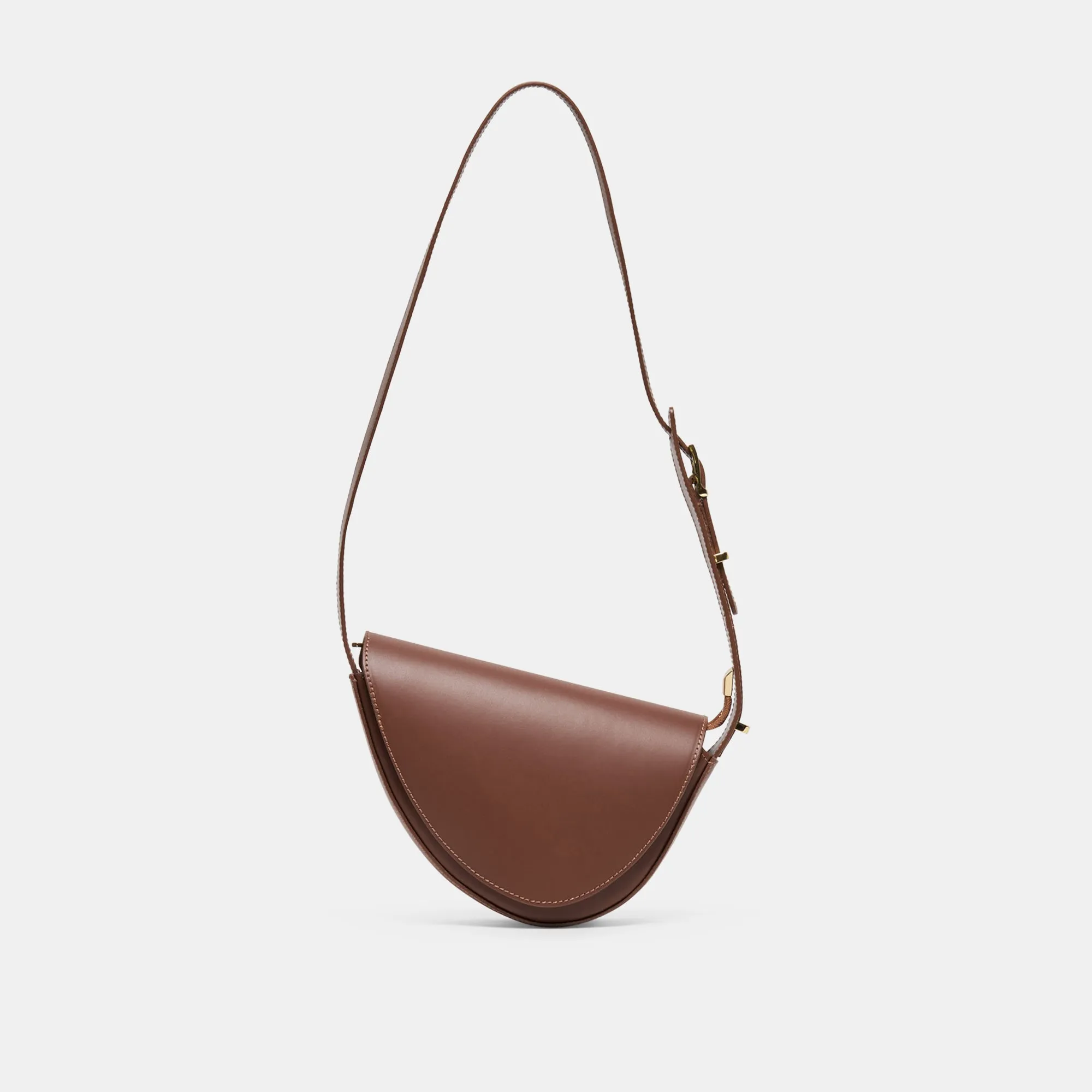 SABINE SHOULDER BAG BROWN LEATHER sold by Dolce Vita