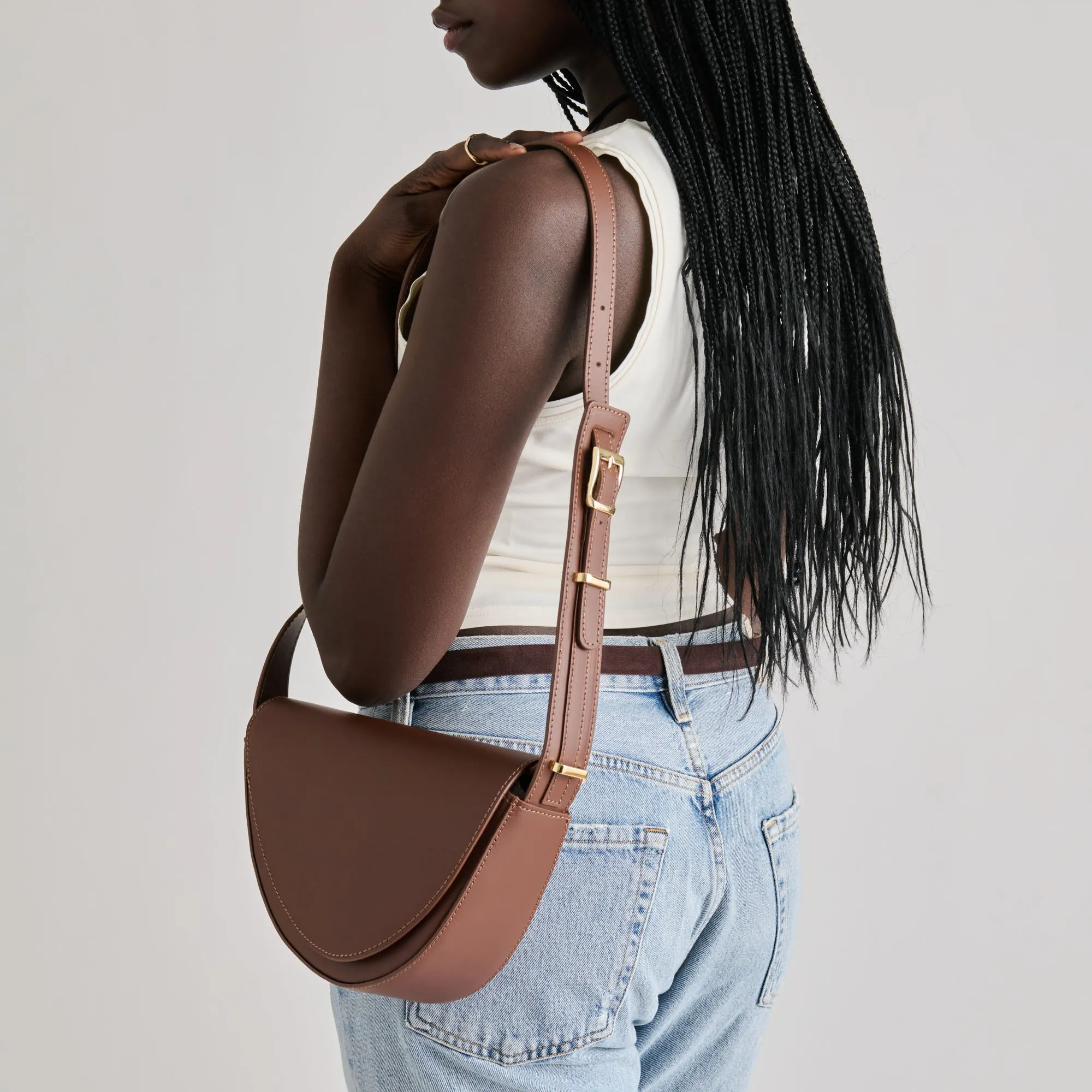 SABINE SHOULDER BAG BROWN LEATHER sold by Dolce Vita product image thumbnail 2