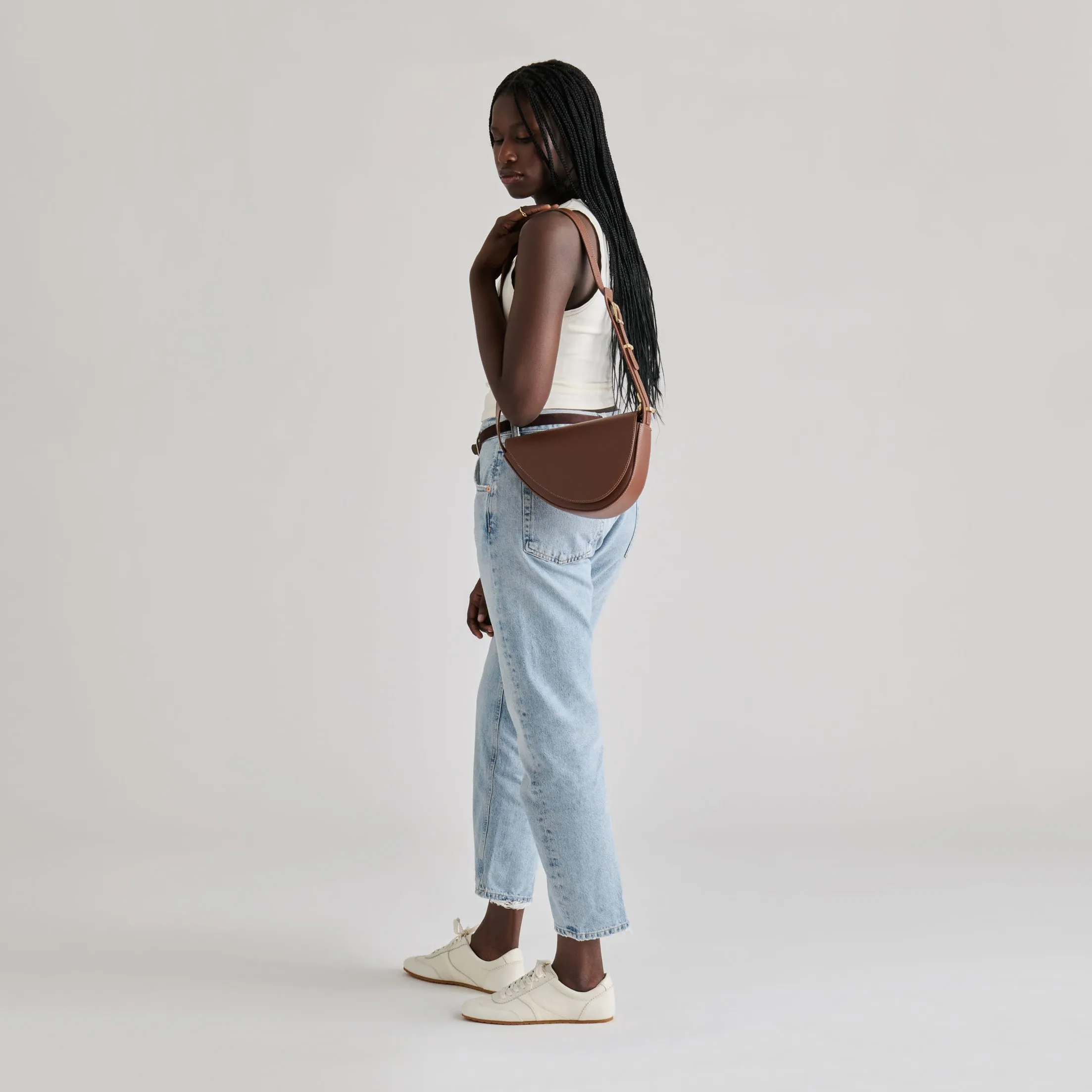 SABINE SHOULDER BAG BROWN LEATHER sold by Dolce Vita product image thumbnail 4