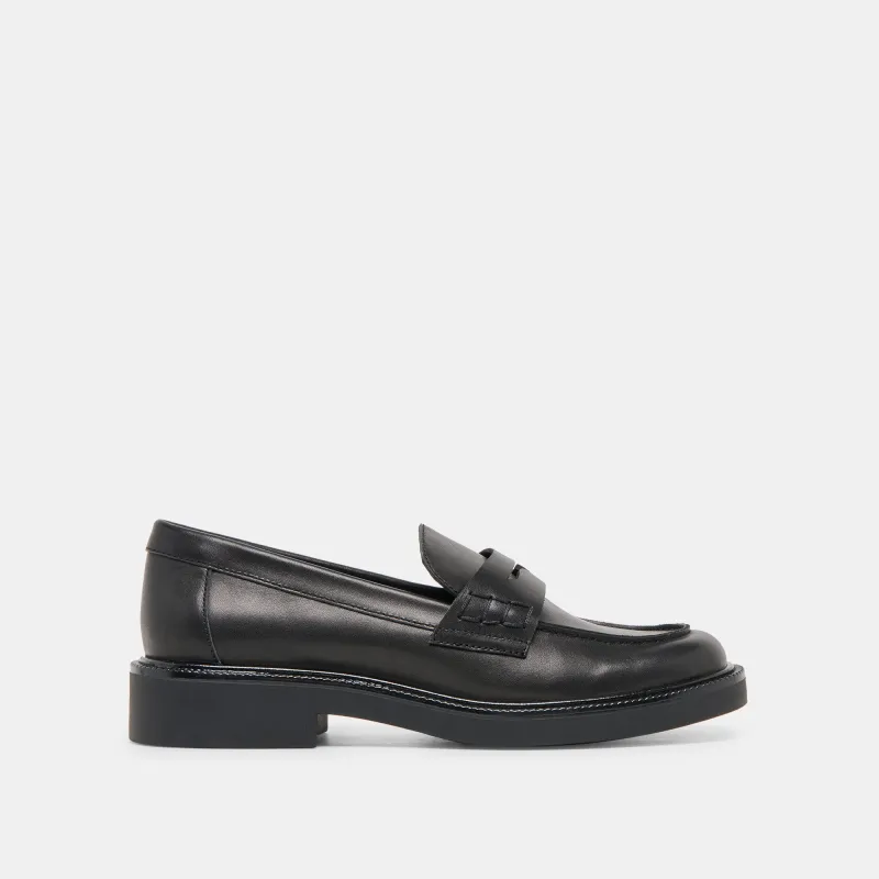 TIGGY LOAFERS BLACK LEATHER sold by Dolce Vita