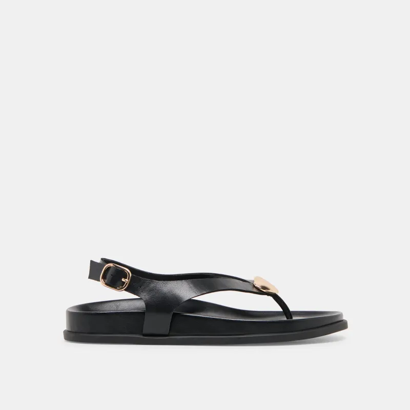JONY SANDALS BLACK LEATHER sold by Dolce Vita