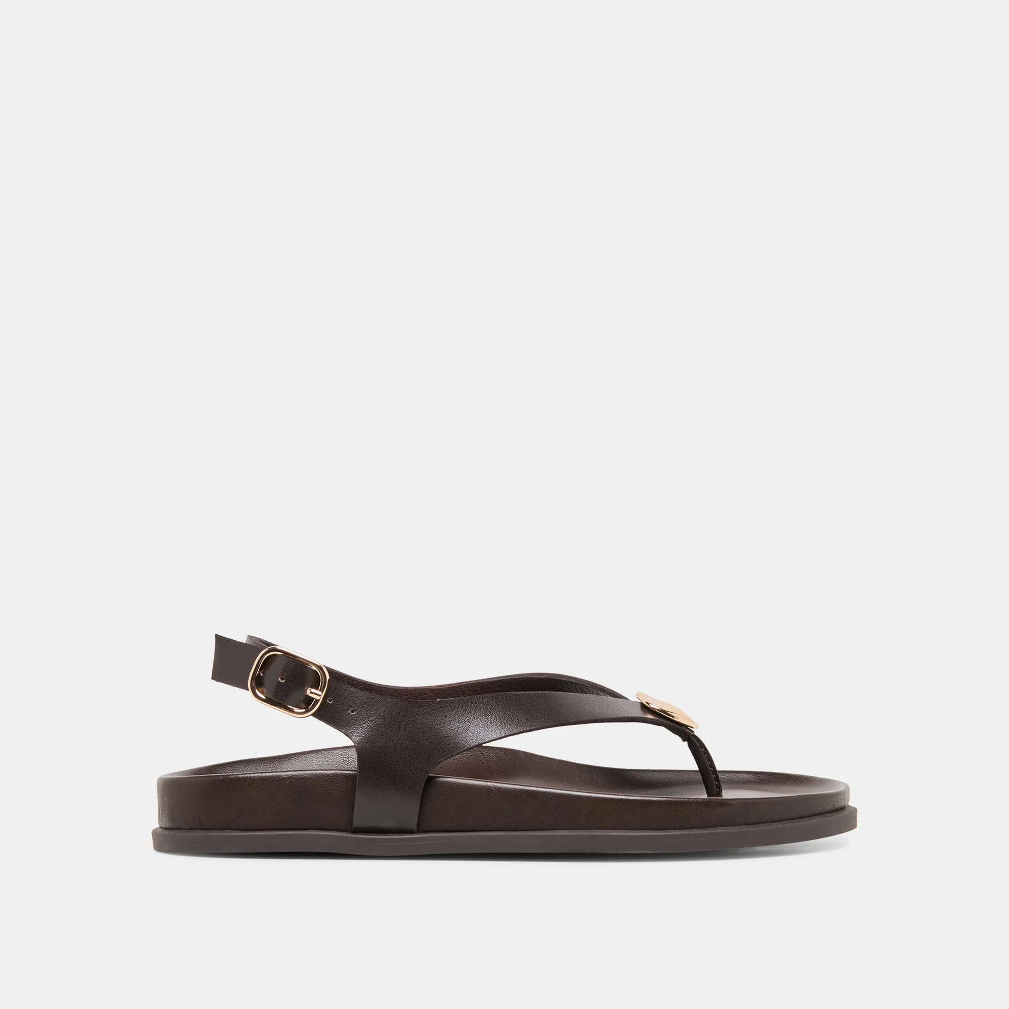 JONY SANDALS DK BROWN LEATHER sold by Dolce Vita