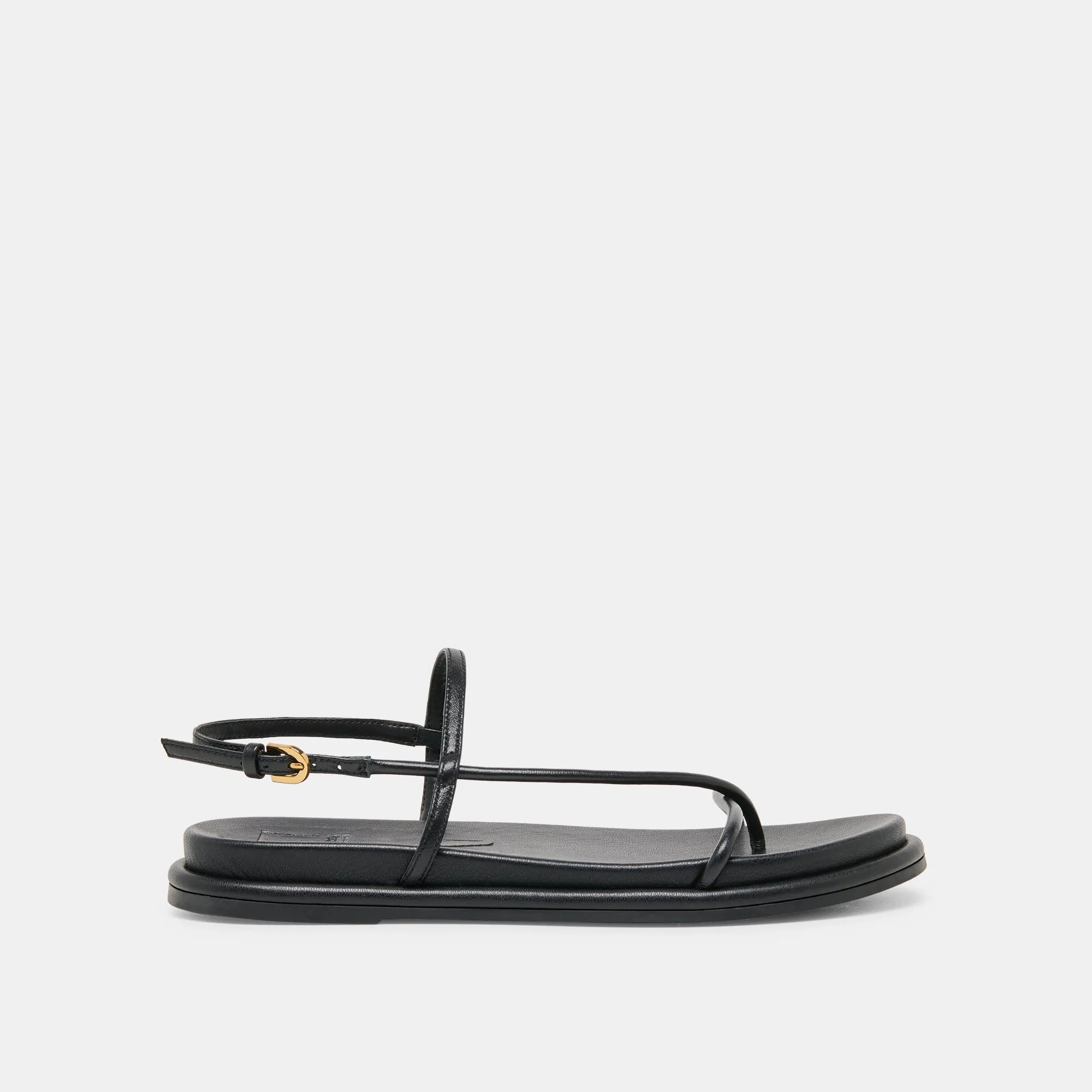 DOM SANDALS BLACK LEATHER sold by Dolce Vita