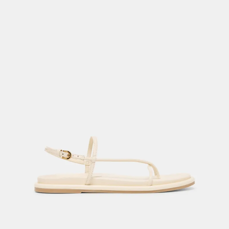 DOM SANDALS OFF WHITE LEATHER sold by Dolce Vita