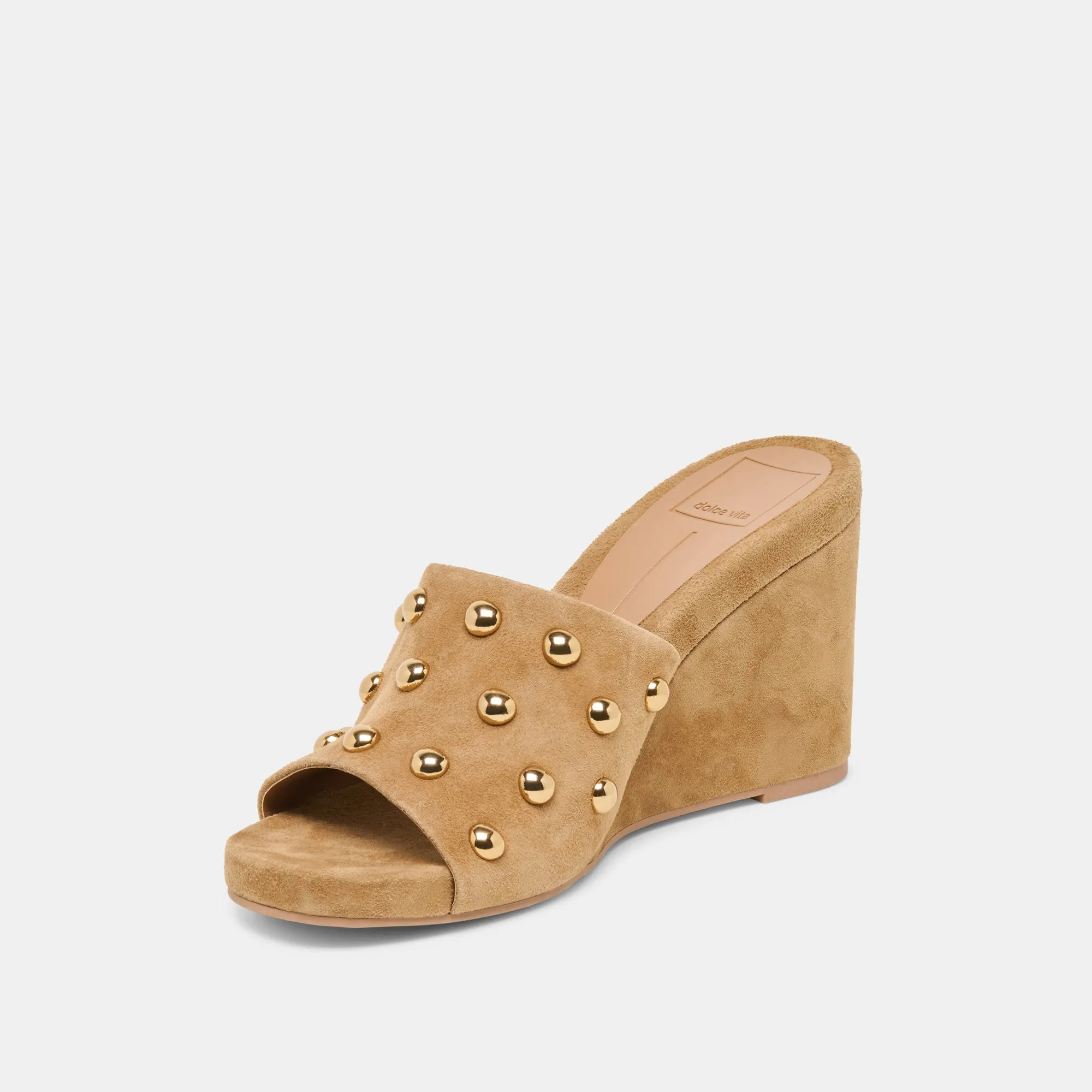 HOLTA STUD WEDGES LT BROWN SUEDE sold by Dolce Vita product image thumbnail 4