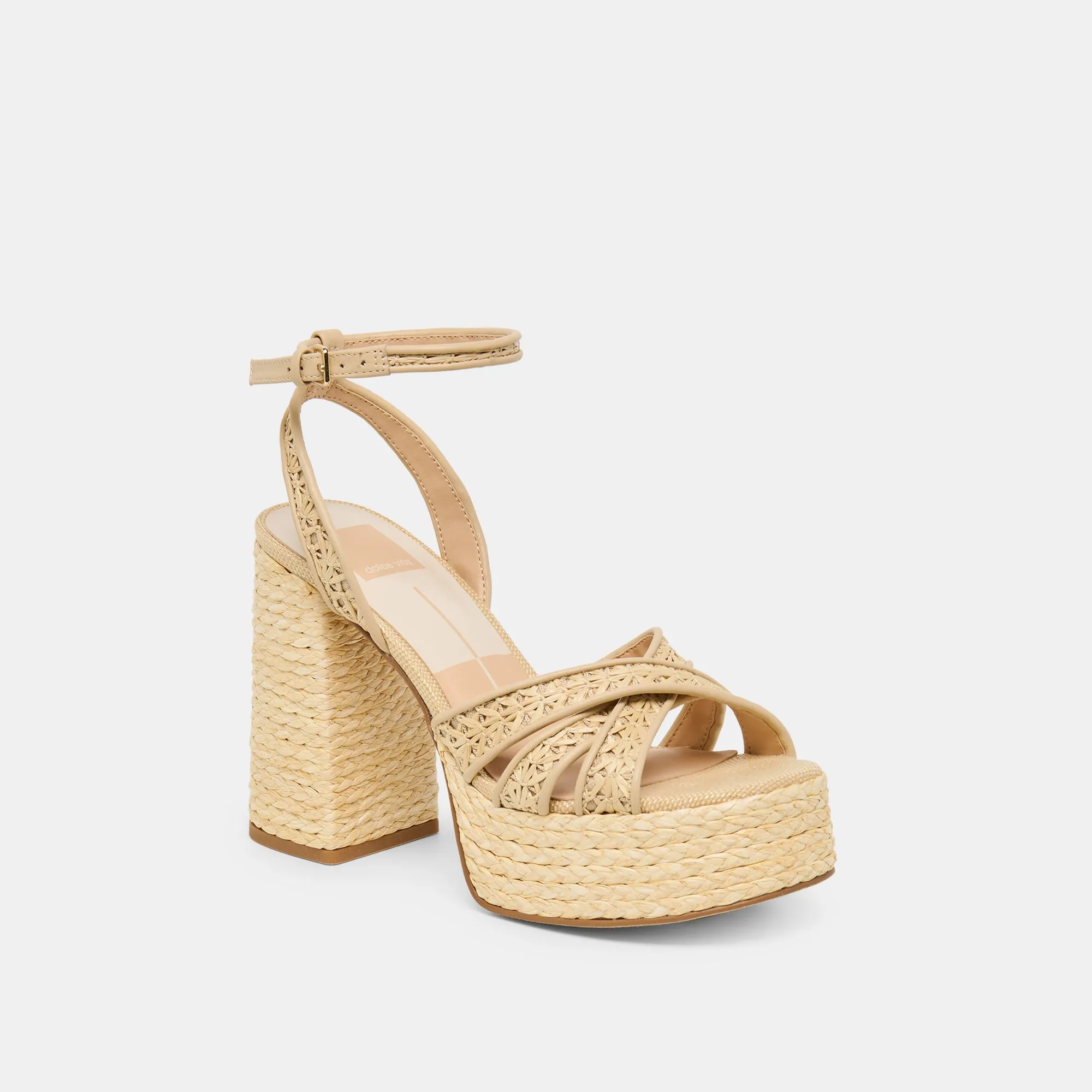 DANILA HEELS LT NATURAL CROSS HATCH RAFFIA sold by Dolce Vita product image thumbnail 2