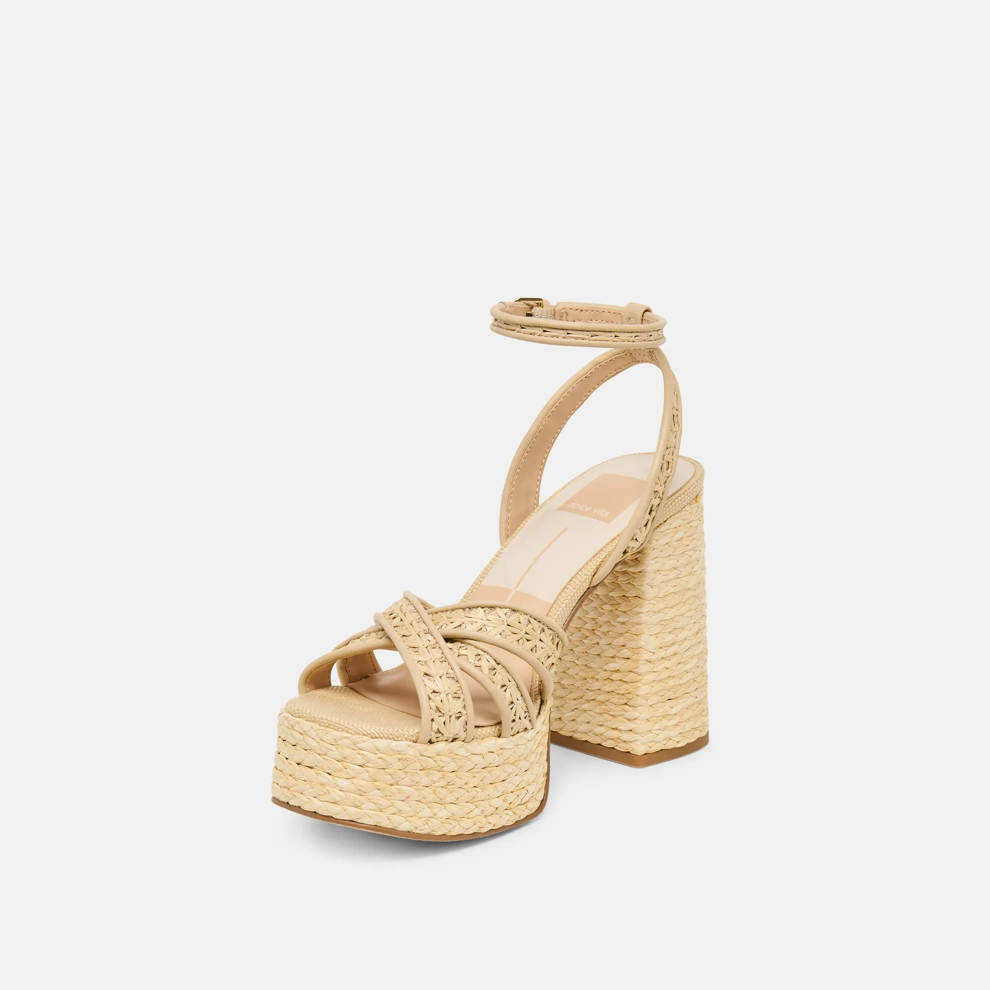 DANILA HEELS LT NATURAL CROSS HATCH RAFFIA sold by Dolce Vita product image thumbnail 4