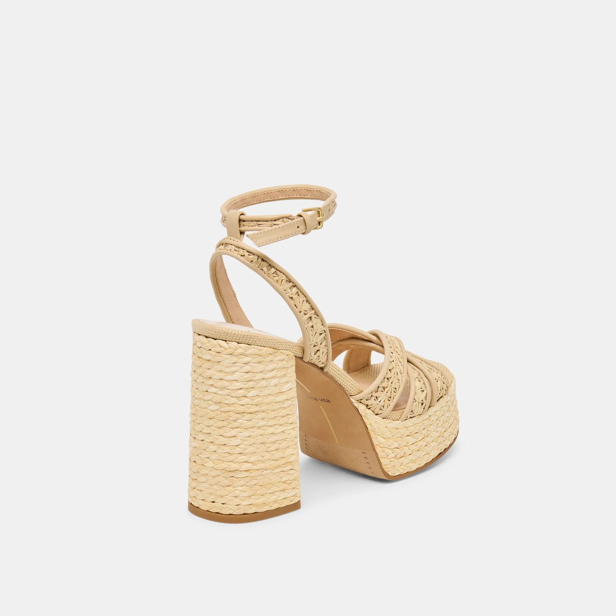 DANILA HEELS LT NATURAL CROSS HATCH RAFFIA sold by Dolce Vita product image thumbnail 3