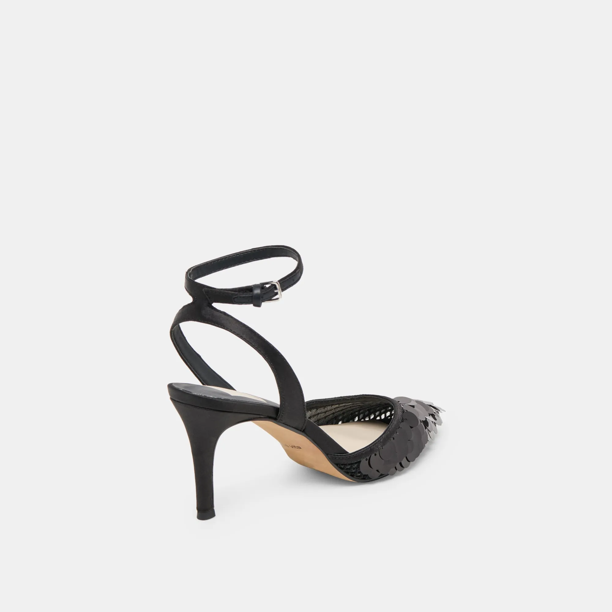 ELIZZA CONFETTI HEELS ONYX WOVEN MESH sold by Dolce Vita product image thumbnail 5