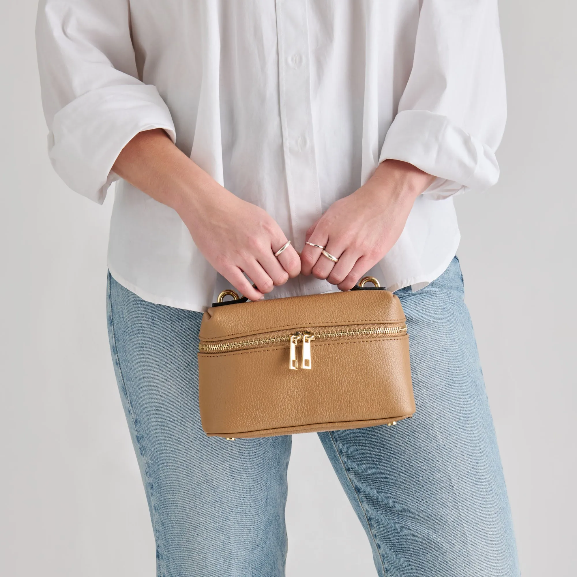 LEONY CROSSBODY TAN LEATHER sold by Dolce Vita product image thumbnail 4